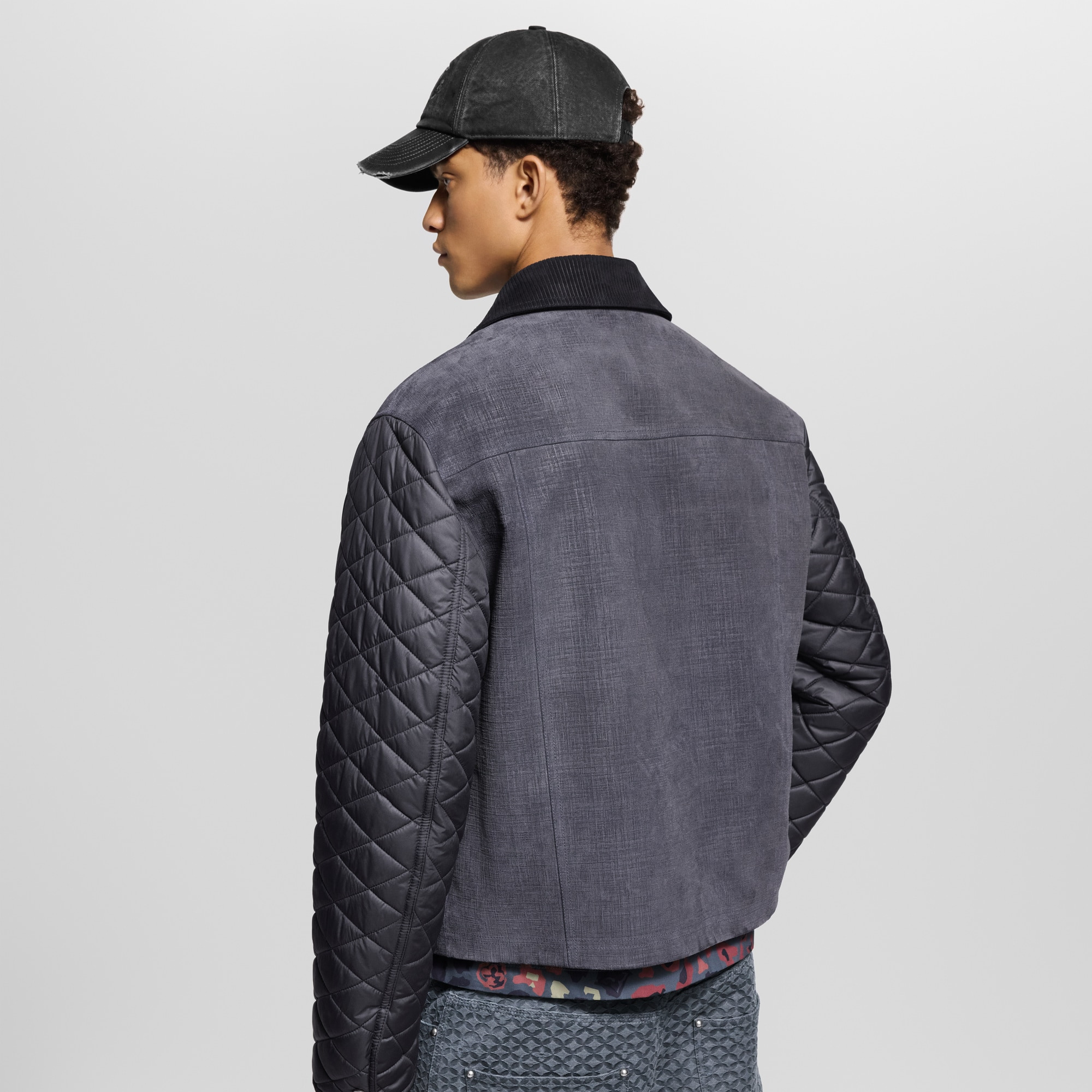 Mix Leather Workwear Blouson - 4