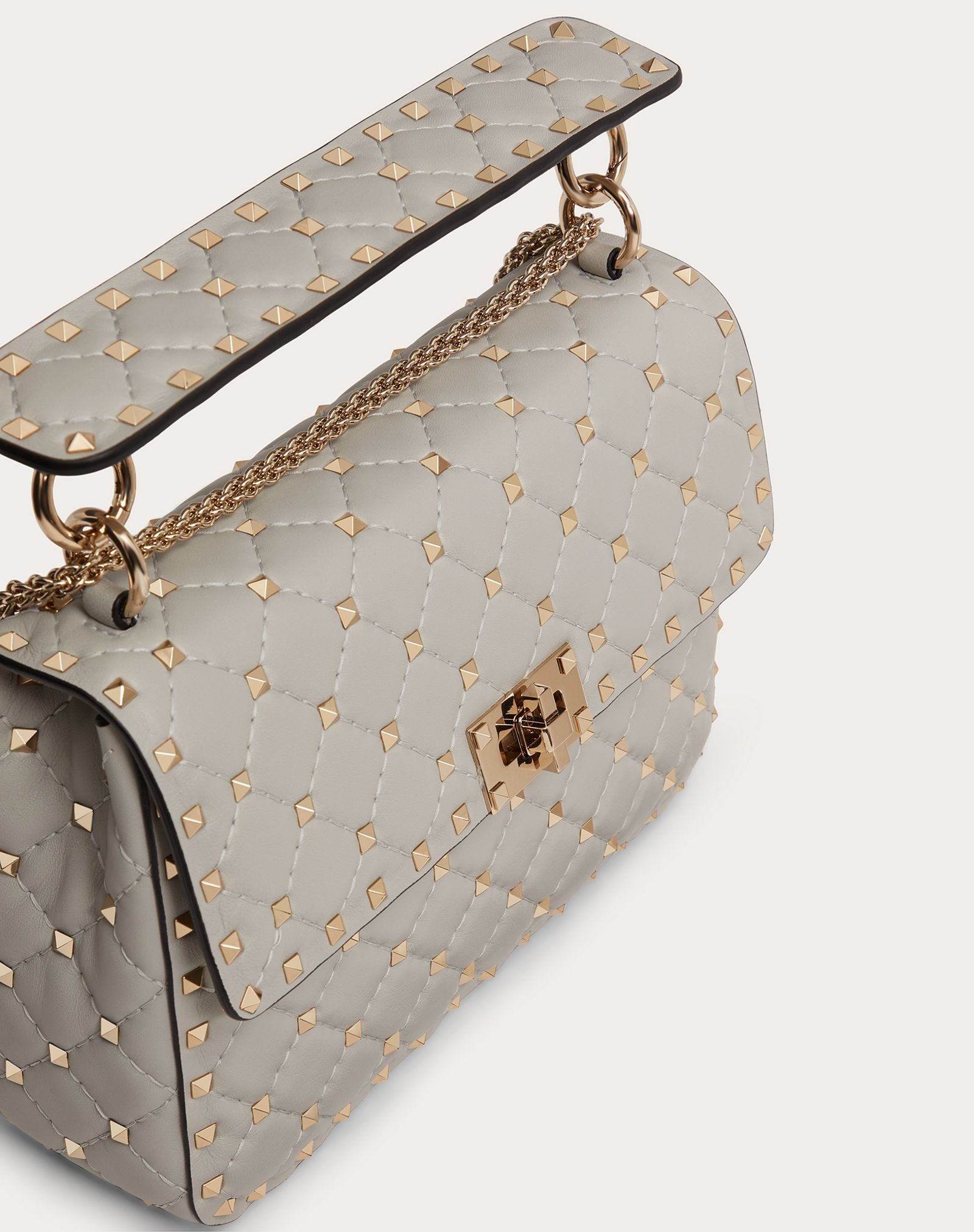 Medium Rockstud Spike Nappa Leather Bag - 5