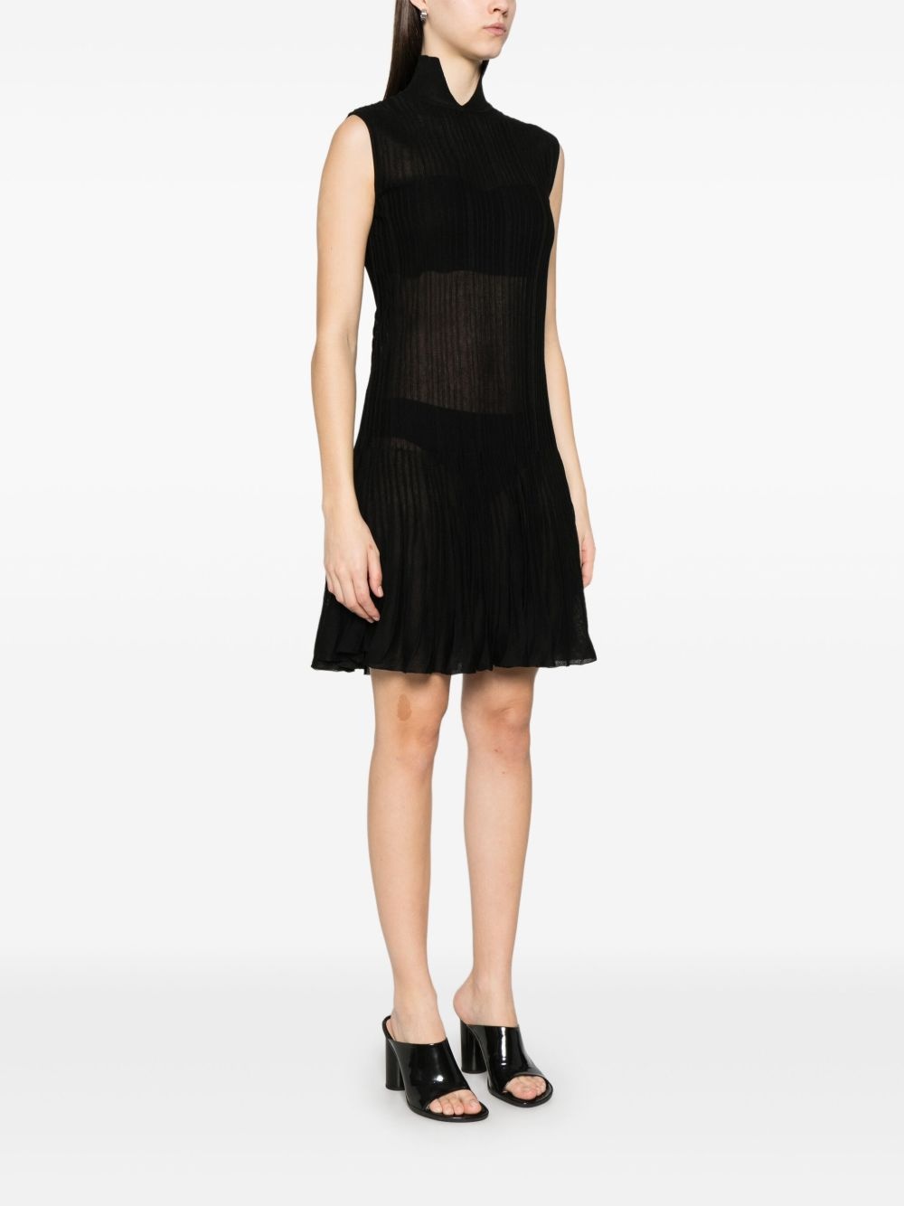 ribbed mini dress - 3