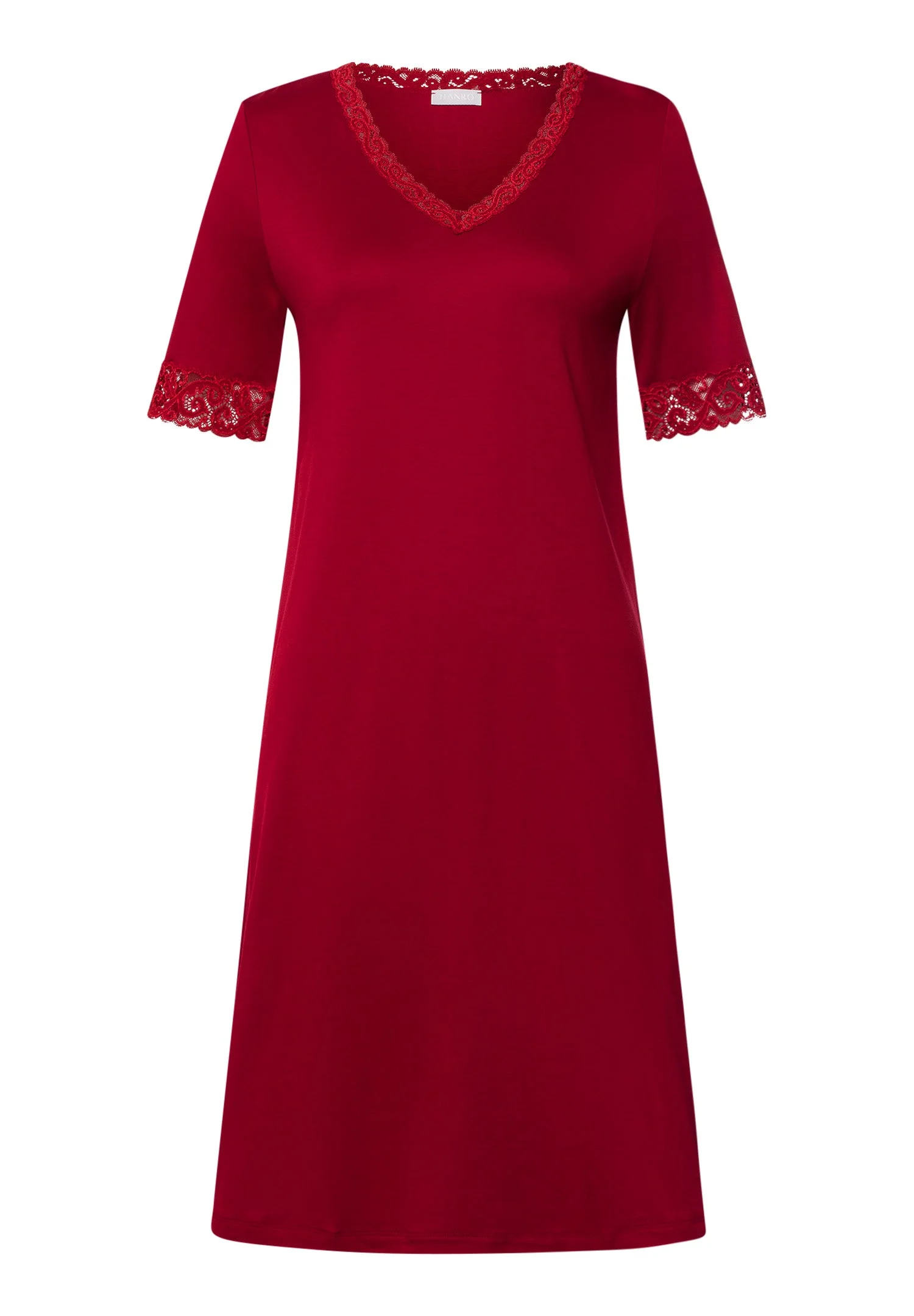 Moments Lace Trim Cotton Nightgown - 1