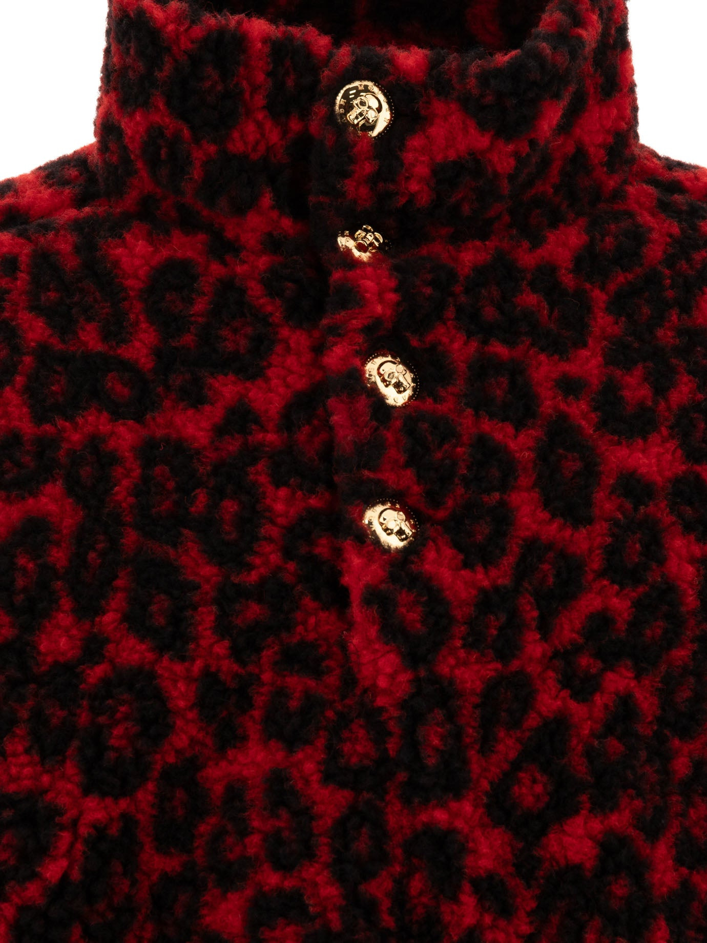 Alexander Mcqueen Leopard Print Fleece Jacket - 3