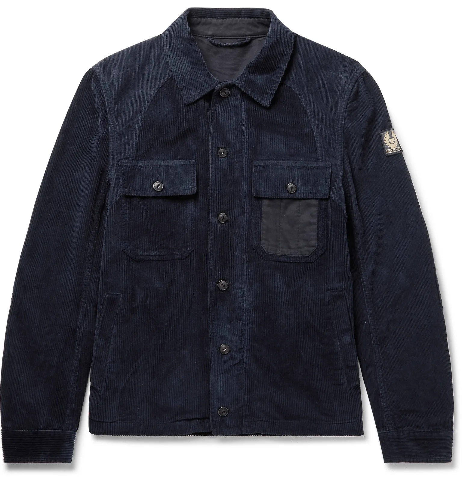 Rake Canvas-Trimmed Cotton-Corduroy Shirt Jacket - 1