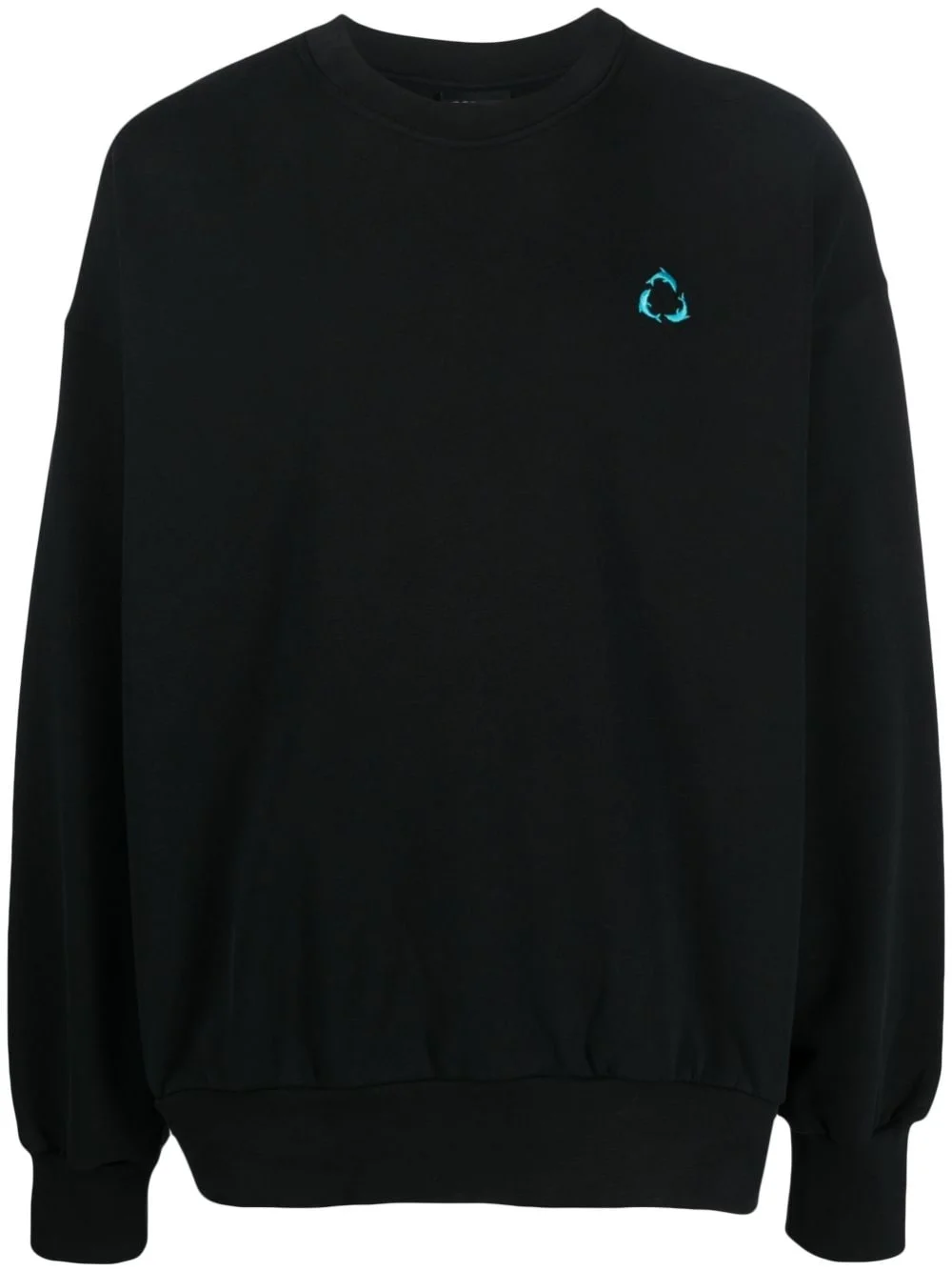 logo-embroidered jumper - 1