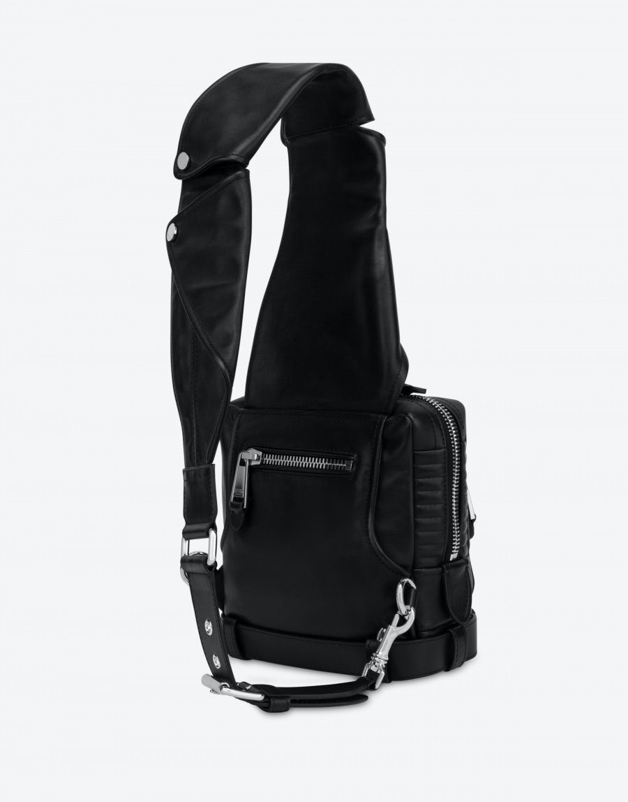 BIKER-STYLE CALFSKIN SHOULDER BAG 2
