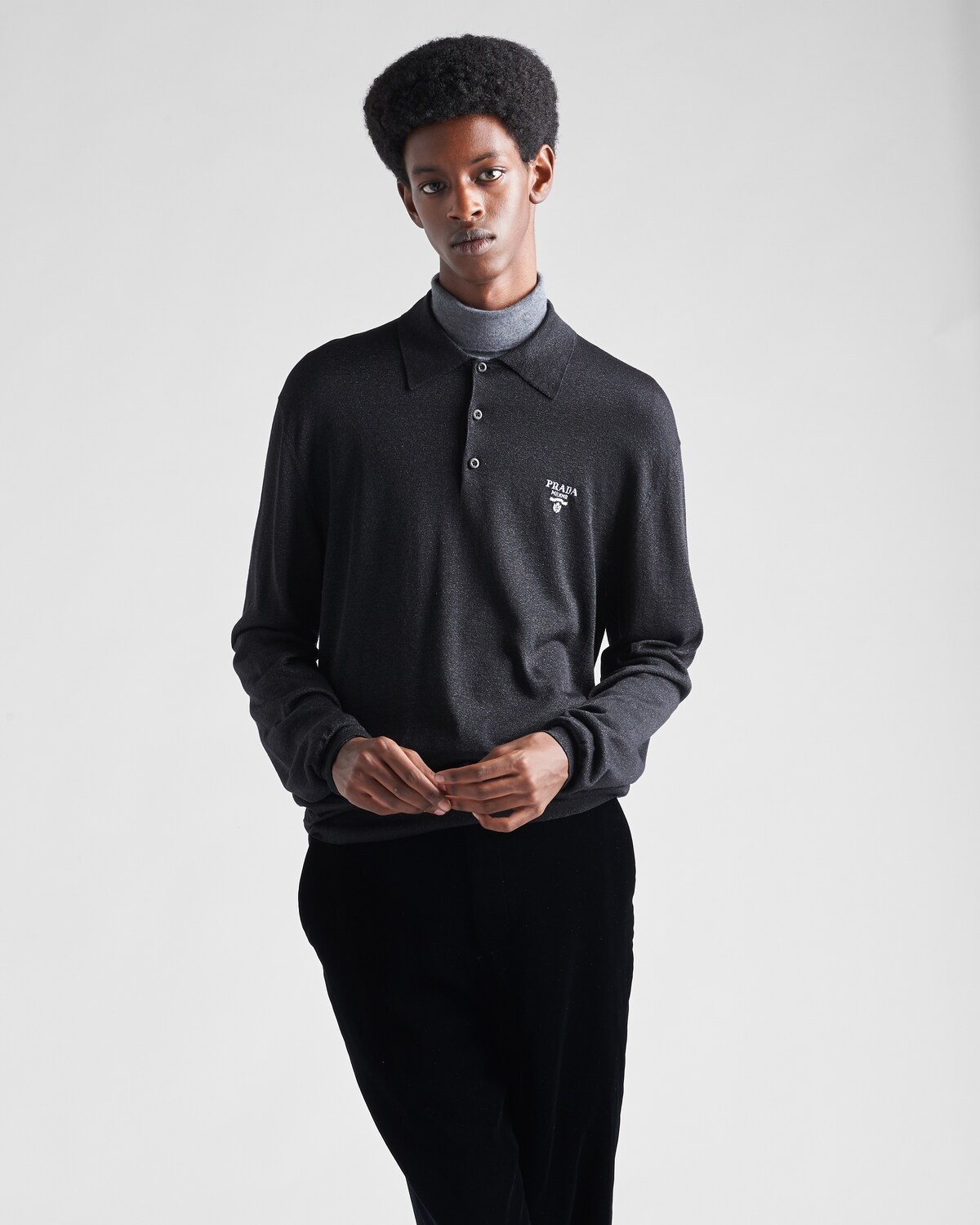 Silk polo shirt - 3
