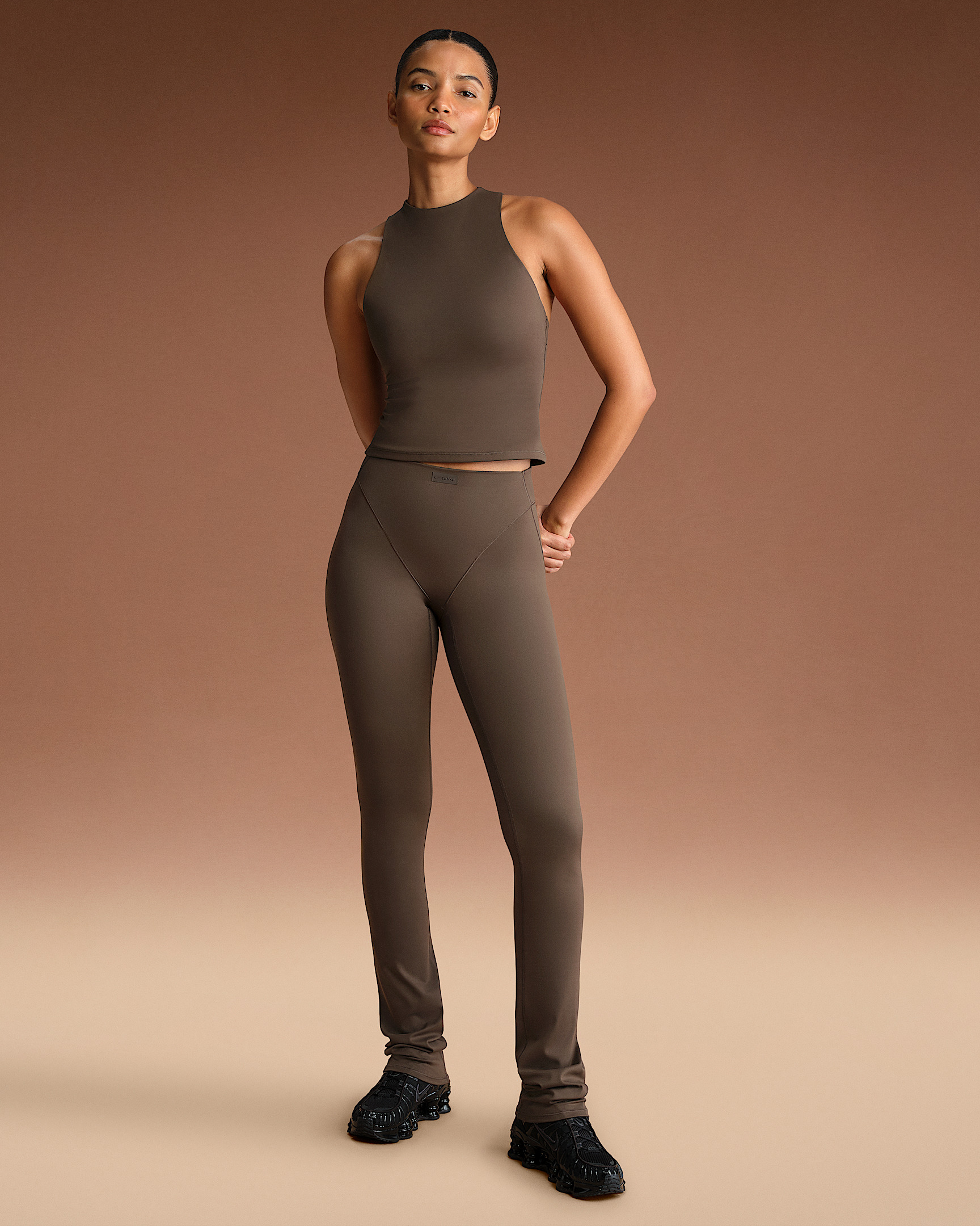 NikeSKIMS Matte Women's Mock-Neck Racerback Tank Top - 4