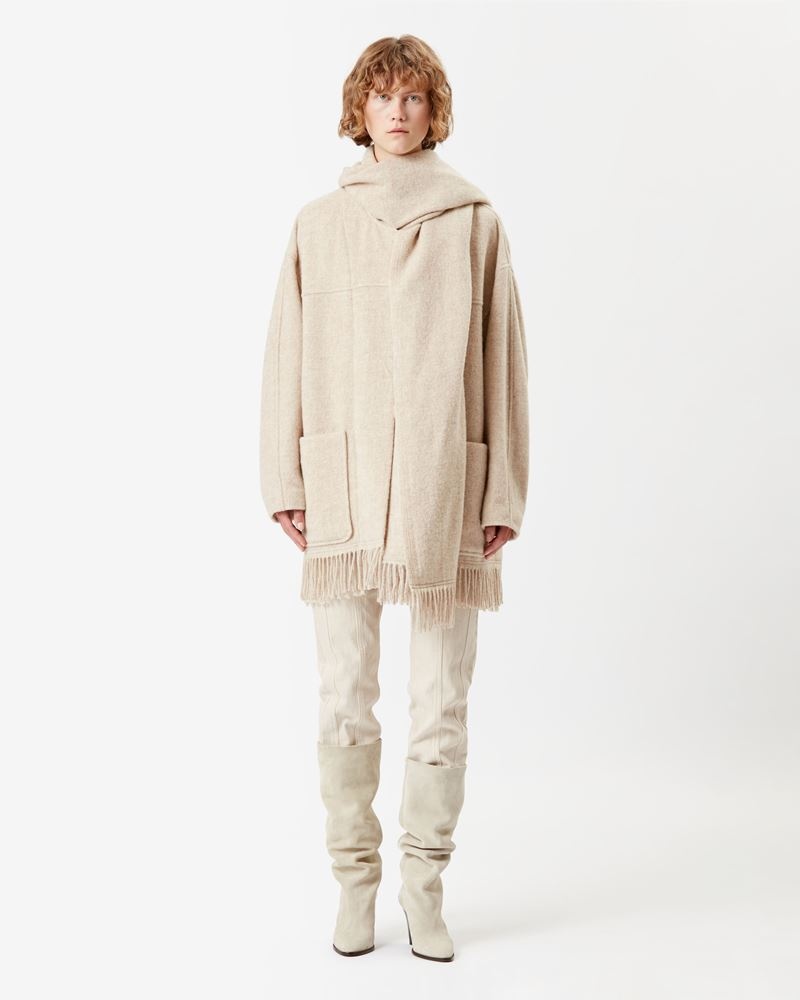 FATY FRINGES WOOL COAT - 4