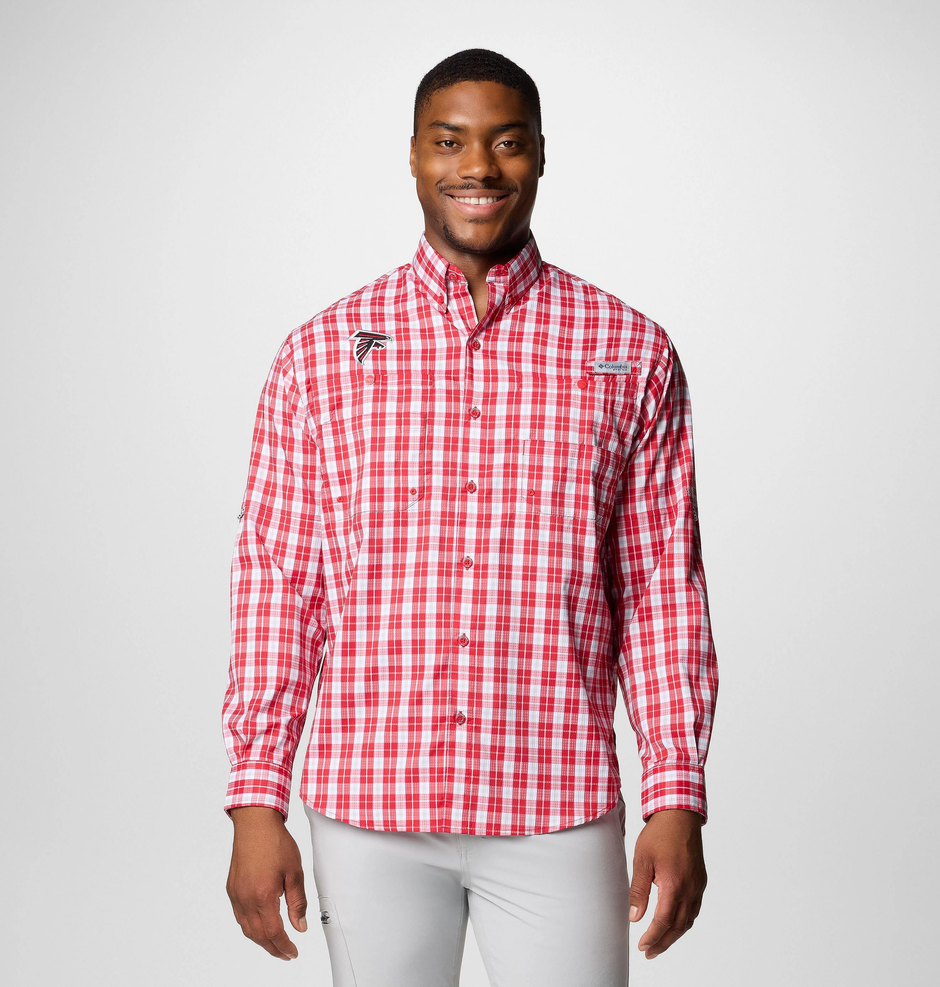 Men's PFG Super Tamiami Long Sleeve Shirt - Atlanta Falcons - 1