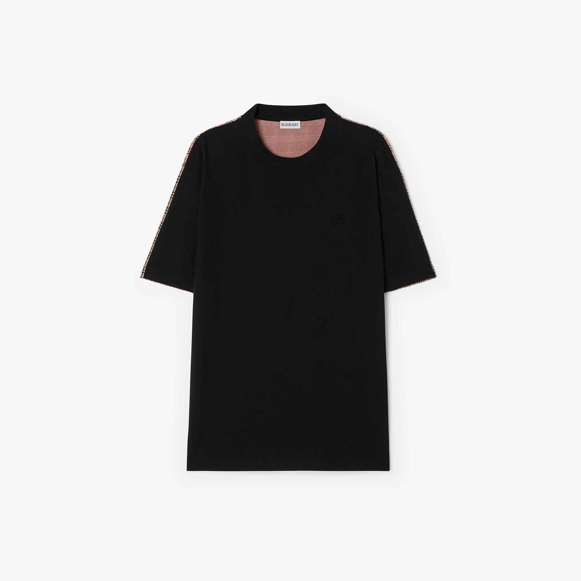 Check Cotton T-shirt - 1