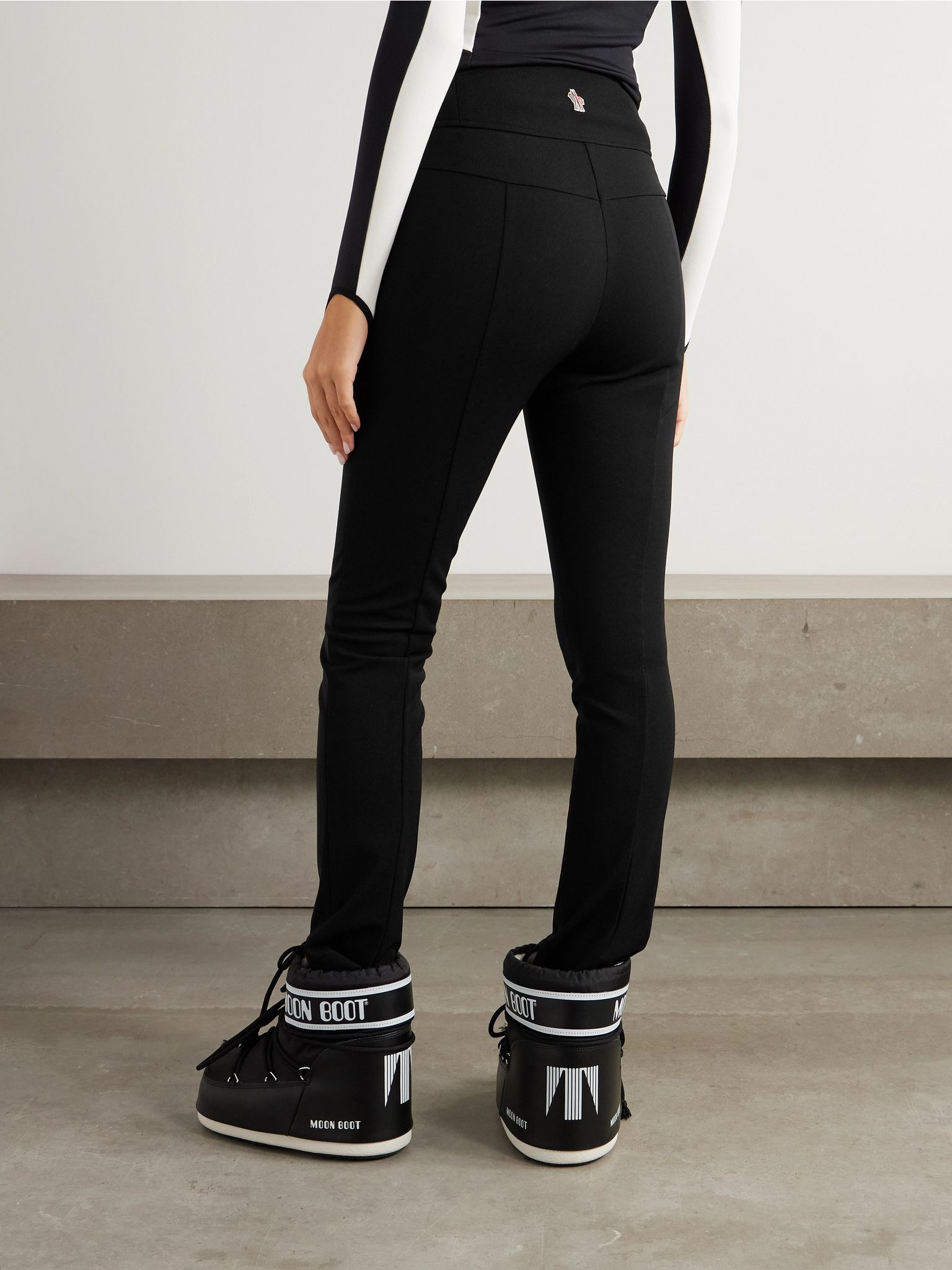 Tech-twill tapered ski pants Black - 4