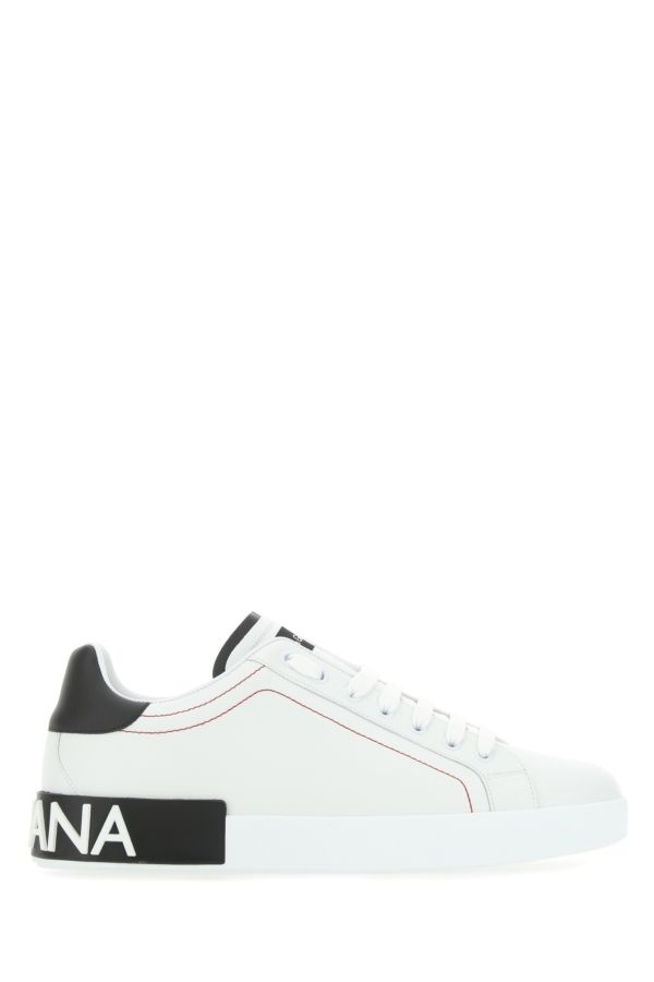 White nappa leather Portofino sneakers - 1