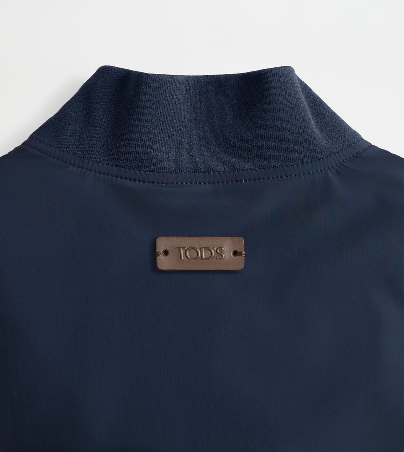 BOMBER JACKET IN TECHNICAL FABRIC - BLUE 6