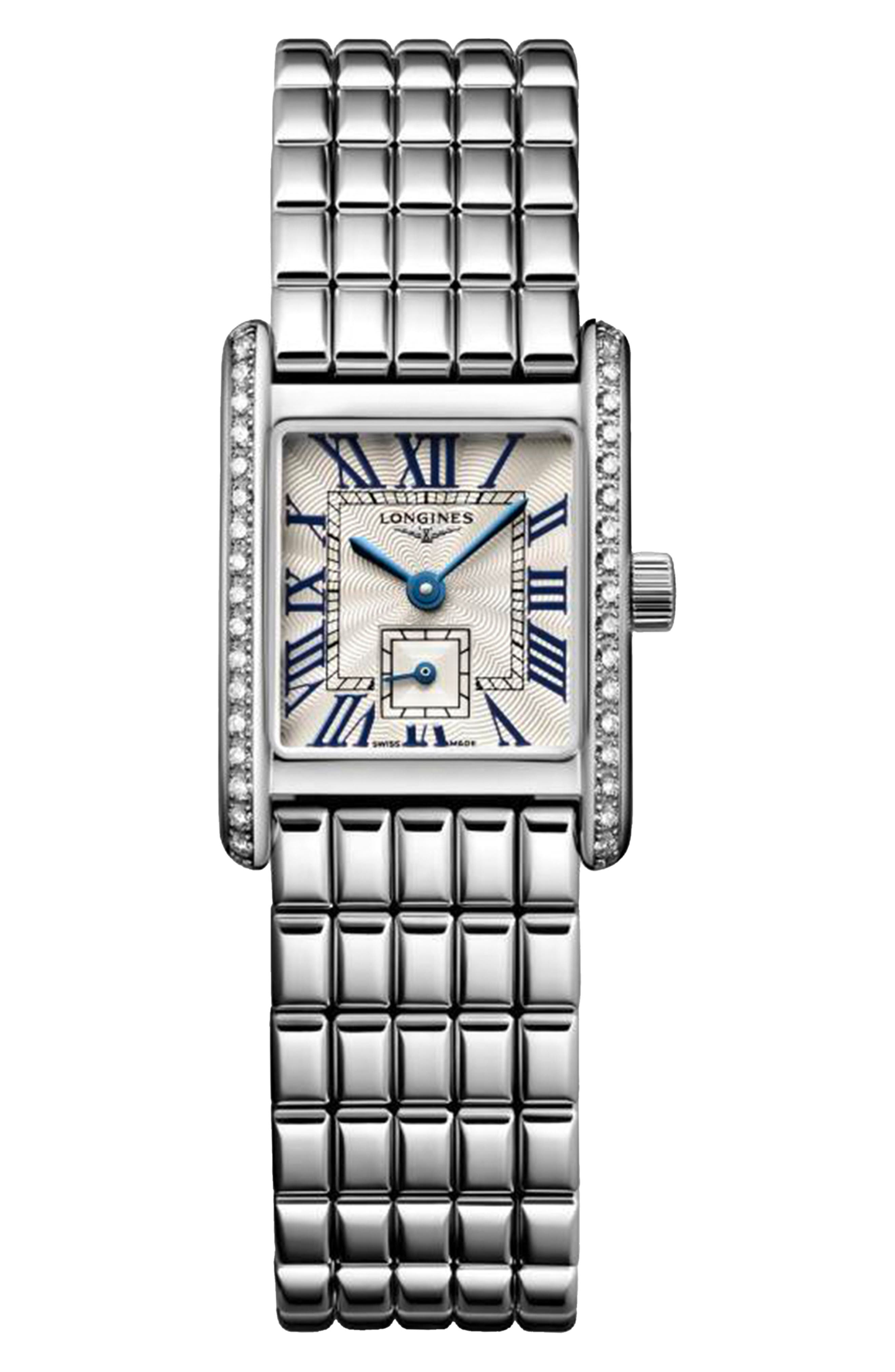 Longines The Mini DolceVita Diamond Bracelet Watch, 29mm in Silver at Nordstrom - 1
