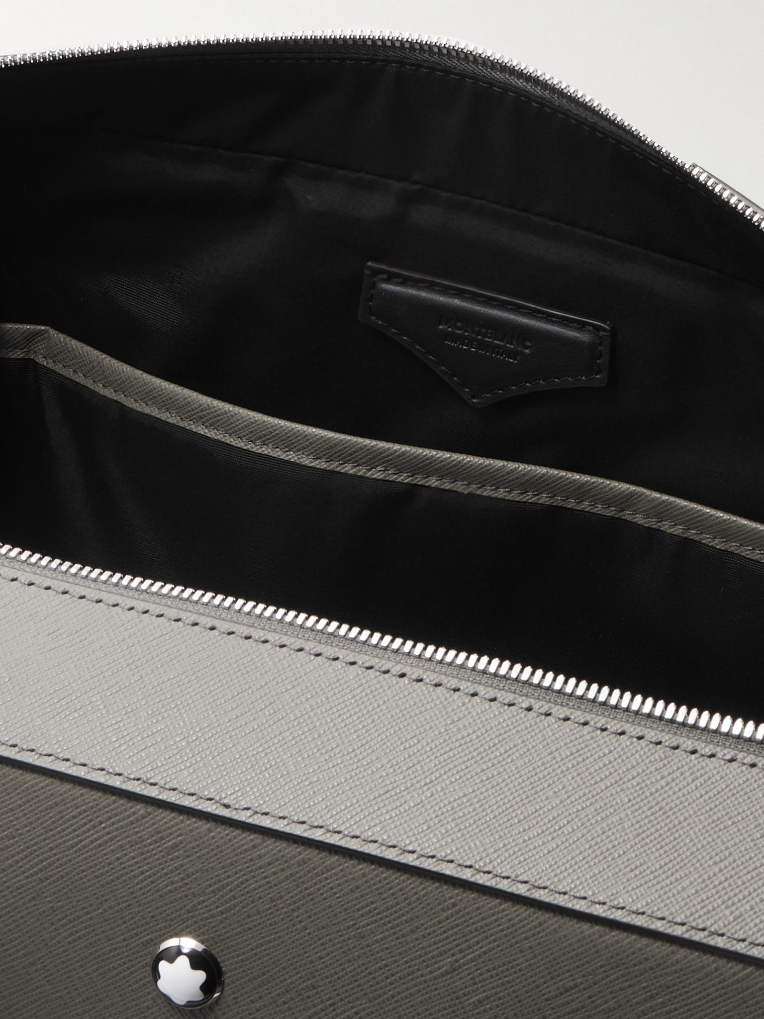 Sartorial Medium Cross-Grain Leather Briefcase Gray - 5