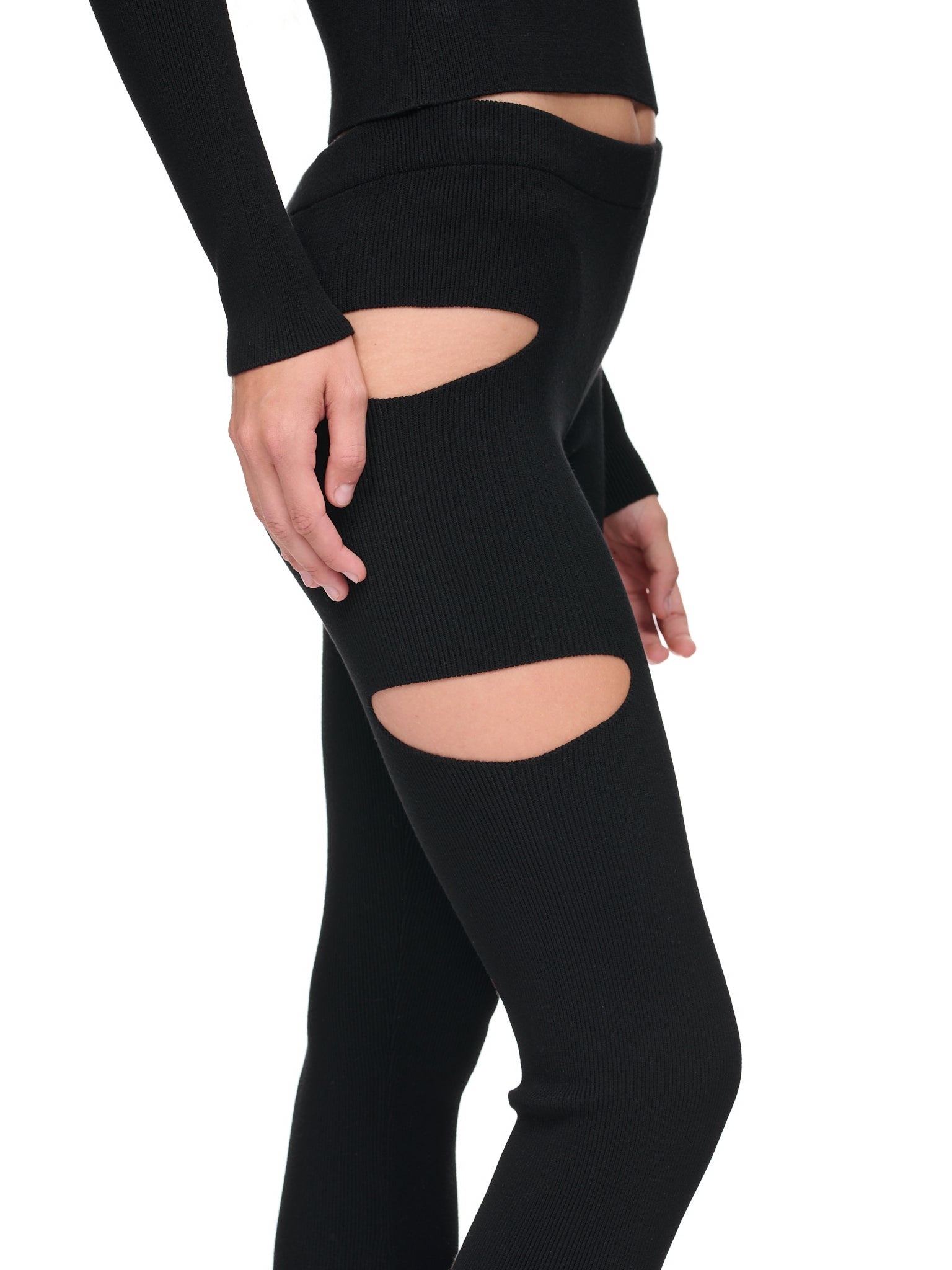 Cut-Out Knit Pants - 5