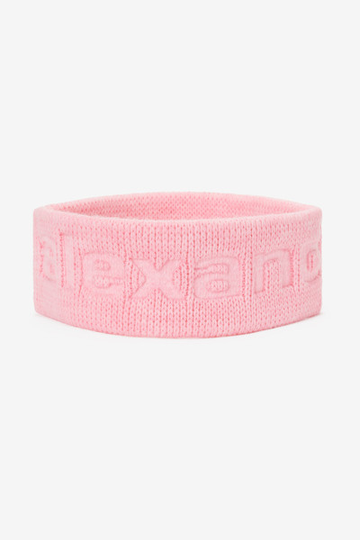 Alexander Wang Logo headband in compact deboss outlook