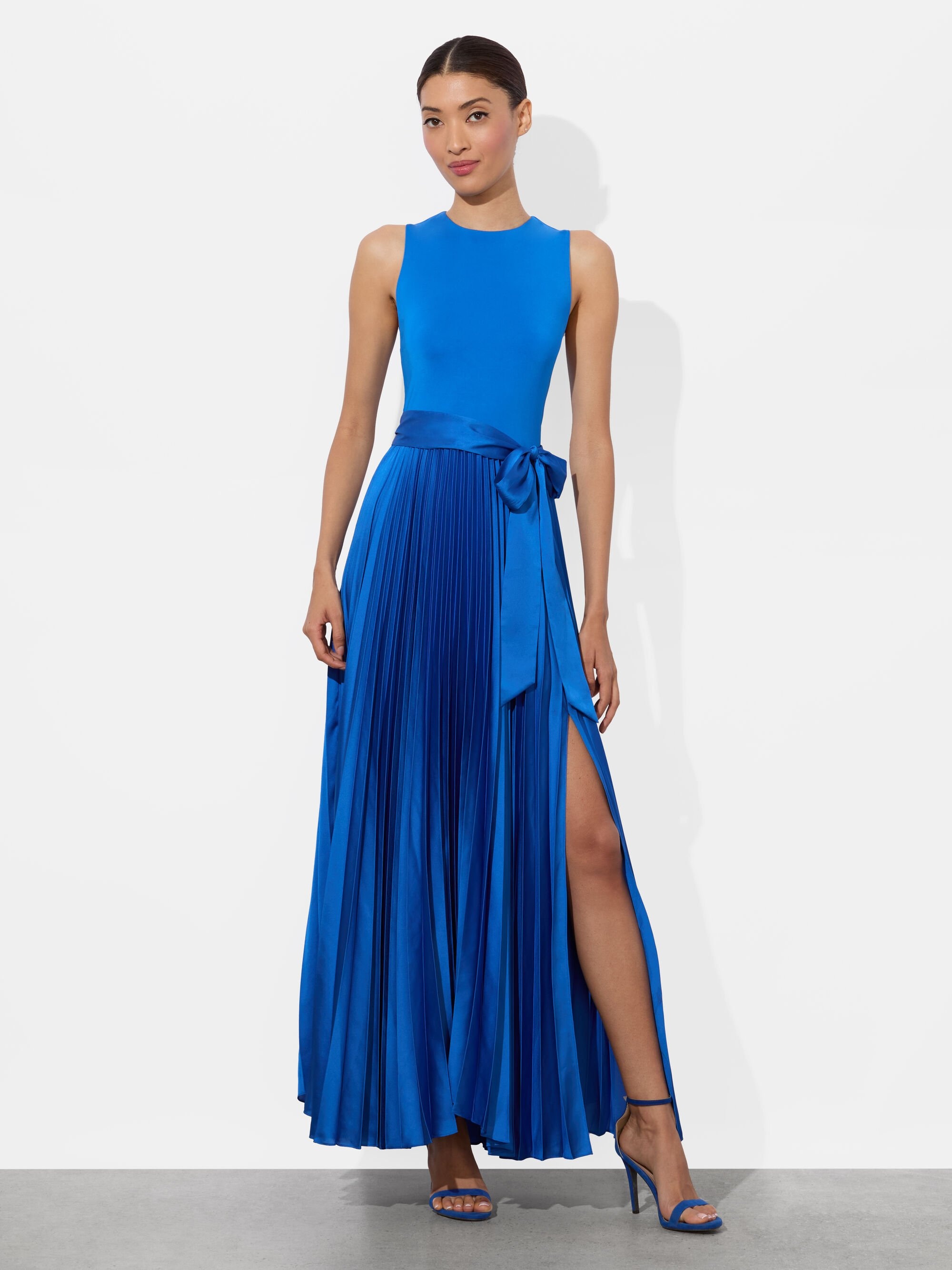 CHARA PLEATED MAXI DRESS - 4
