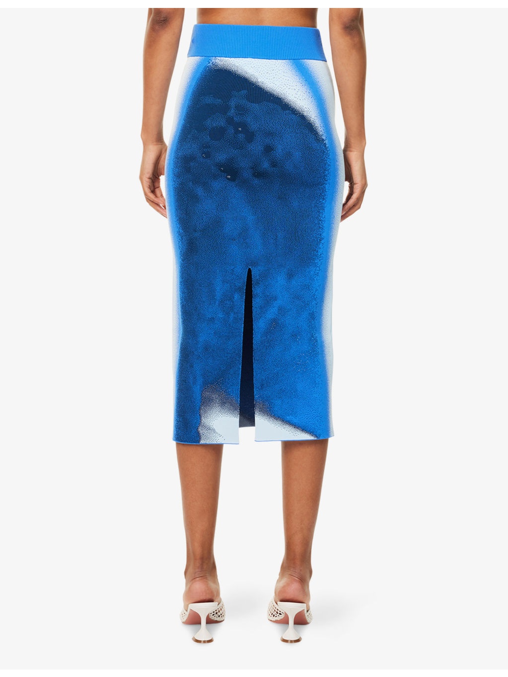 Sophie Split Stretch-Woven Midi Skirt - 4