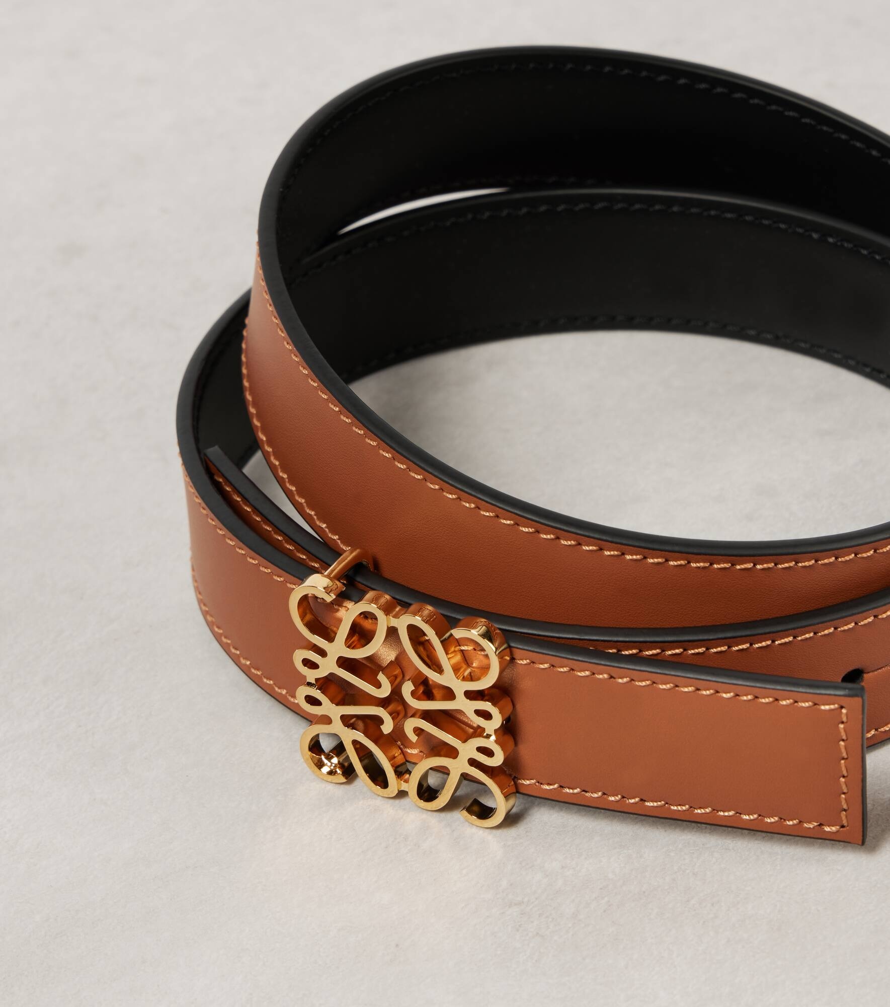 Anagram reversible leather belt - 3