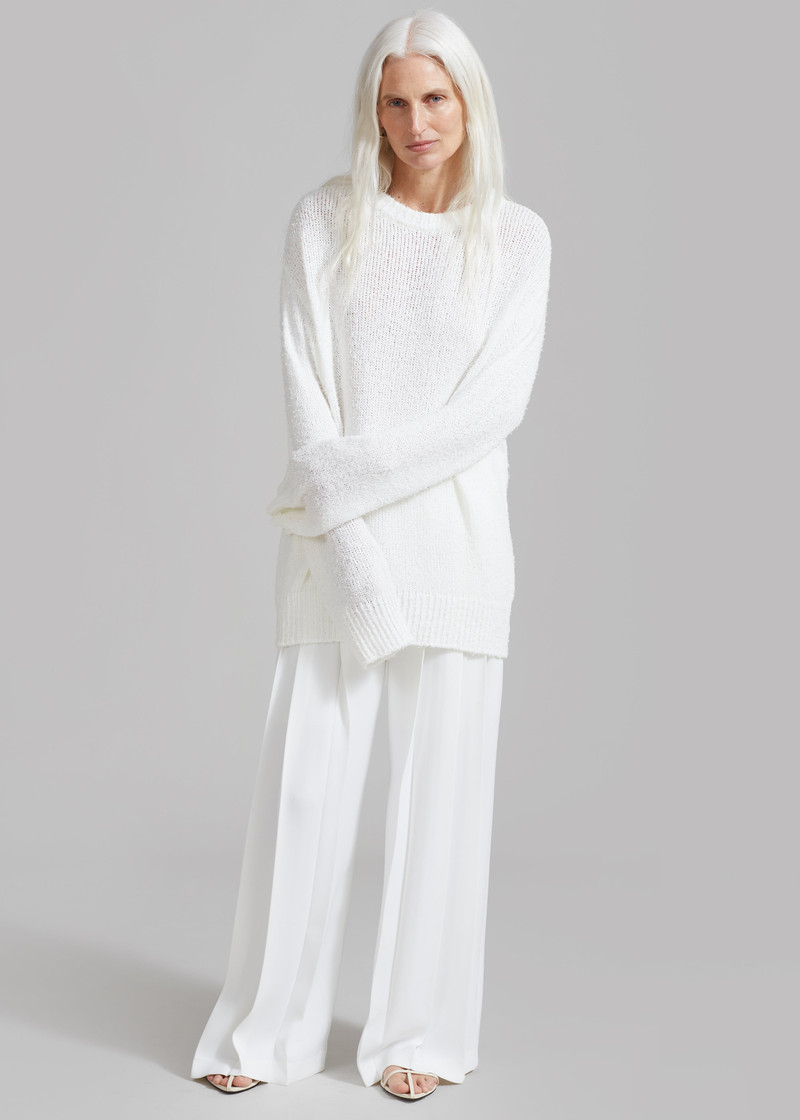 Dillon Pleated Pants - White 8