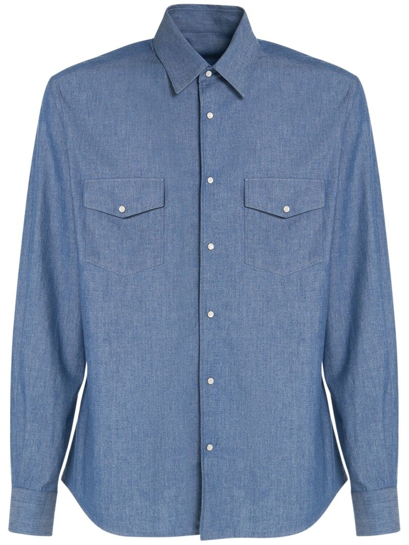 Thomas cotton denim shirt - 1