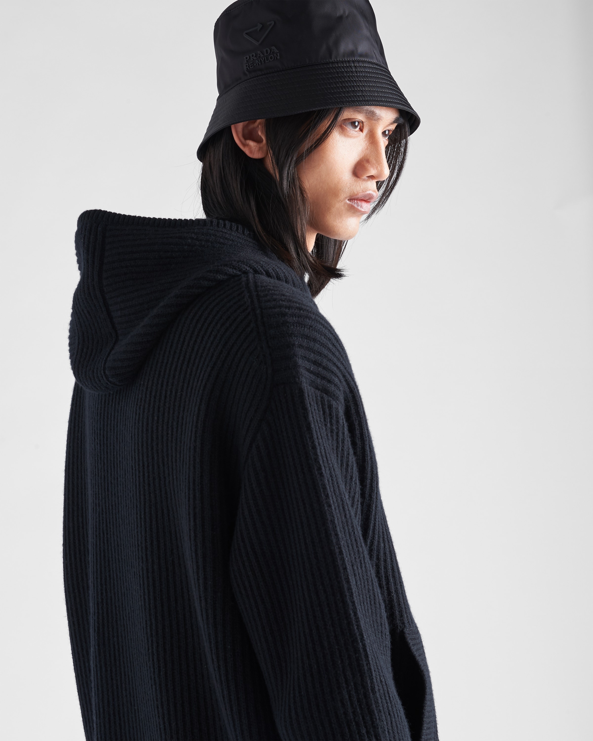 Wool and cashmere knit hoodie - 4