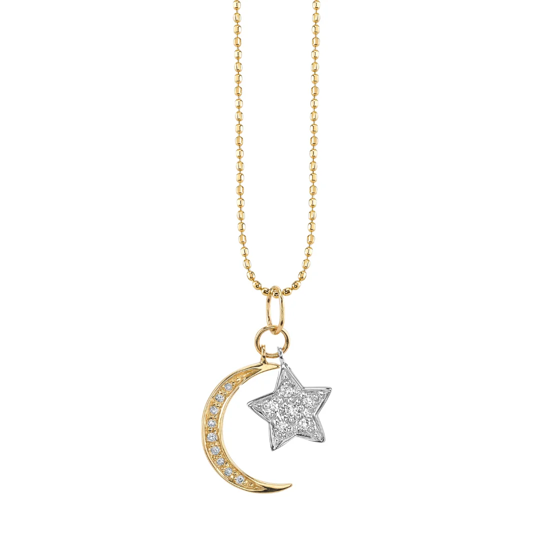 Moon & Star Duo Necklace - 1