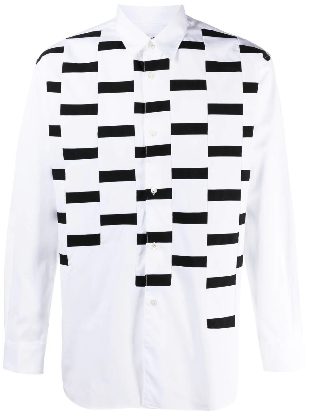 abstract-print long-sleeve shirt - 1