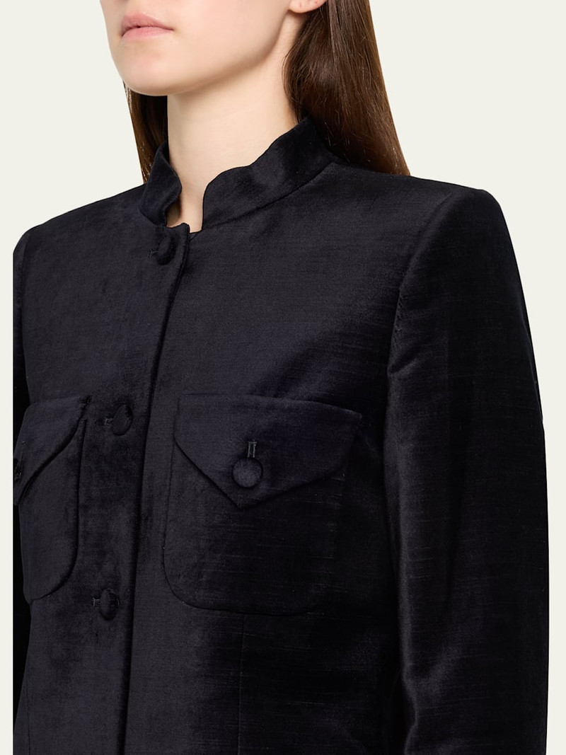 Raja Velvet Single-Breasted Jacket 5