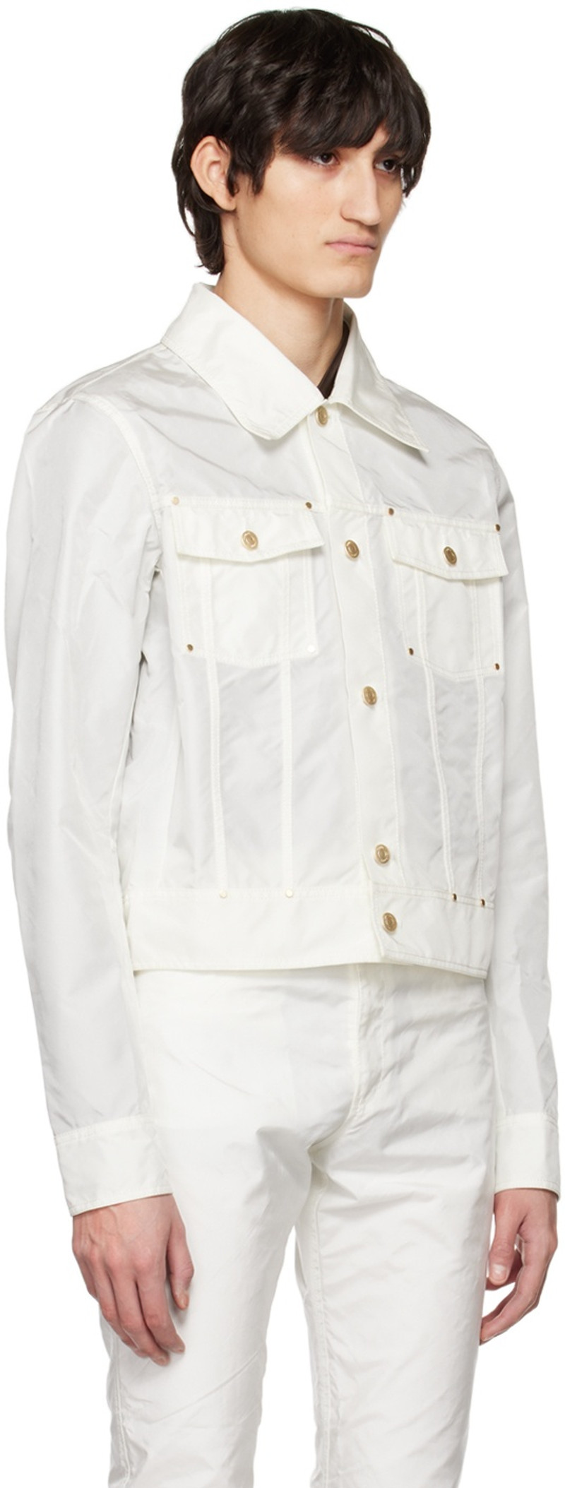 Kanghyuk SSENSE Exclusive Off-White Airbag Jacket outlook