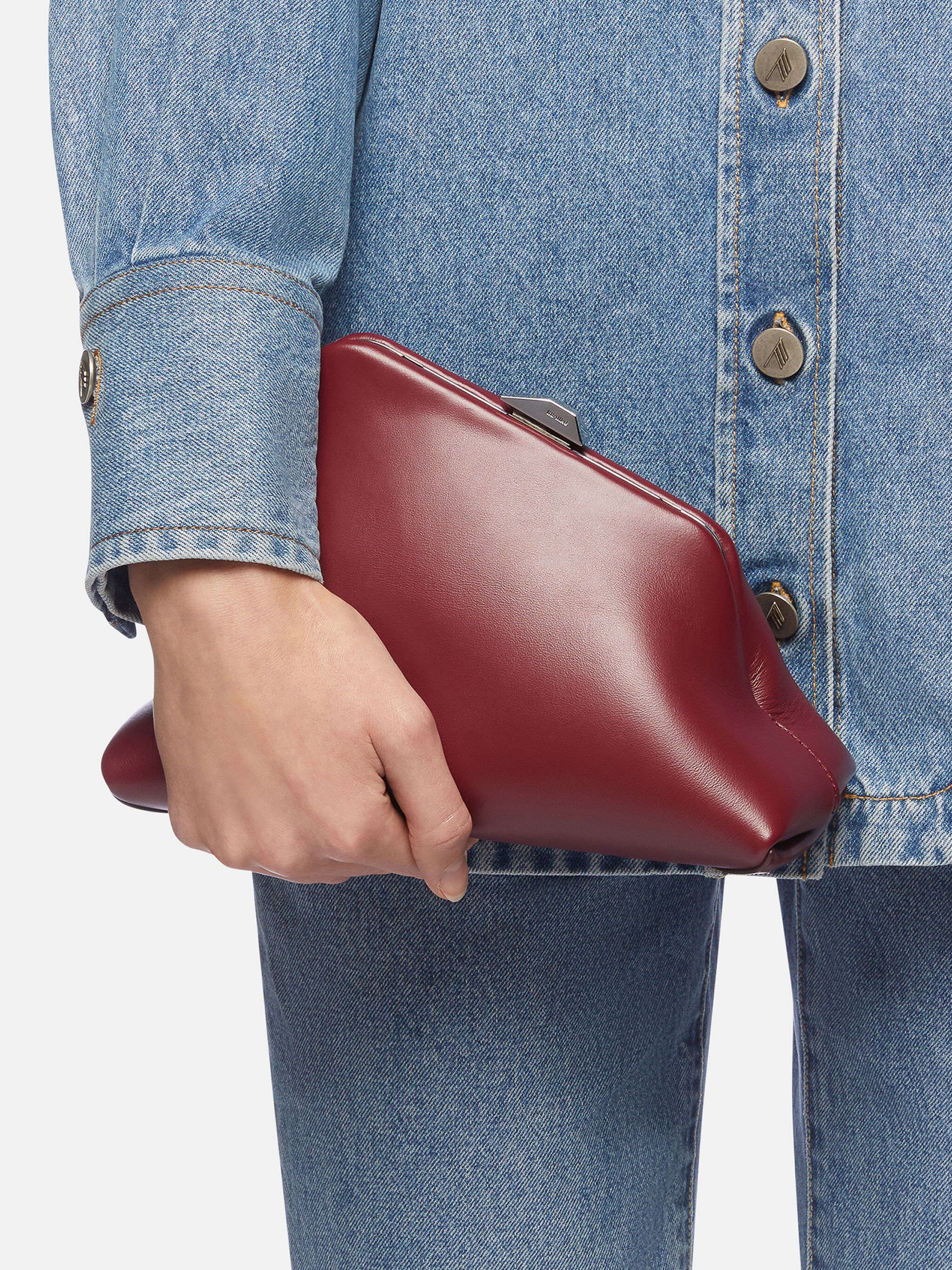 ''DAY OFF  SMALL'' BURGUNDY CLUTCH - 2