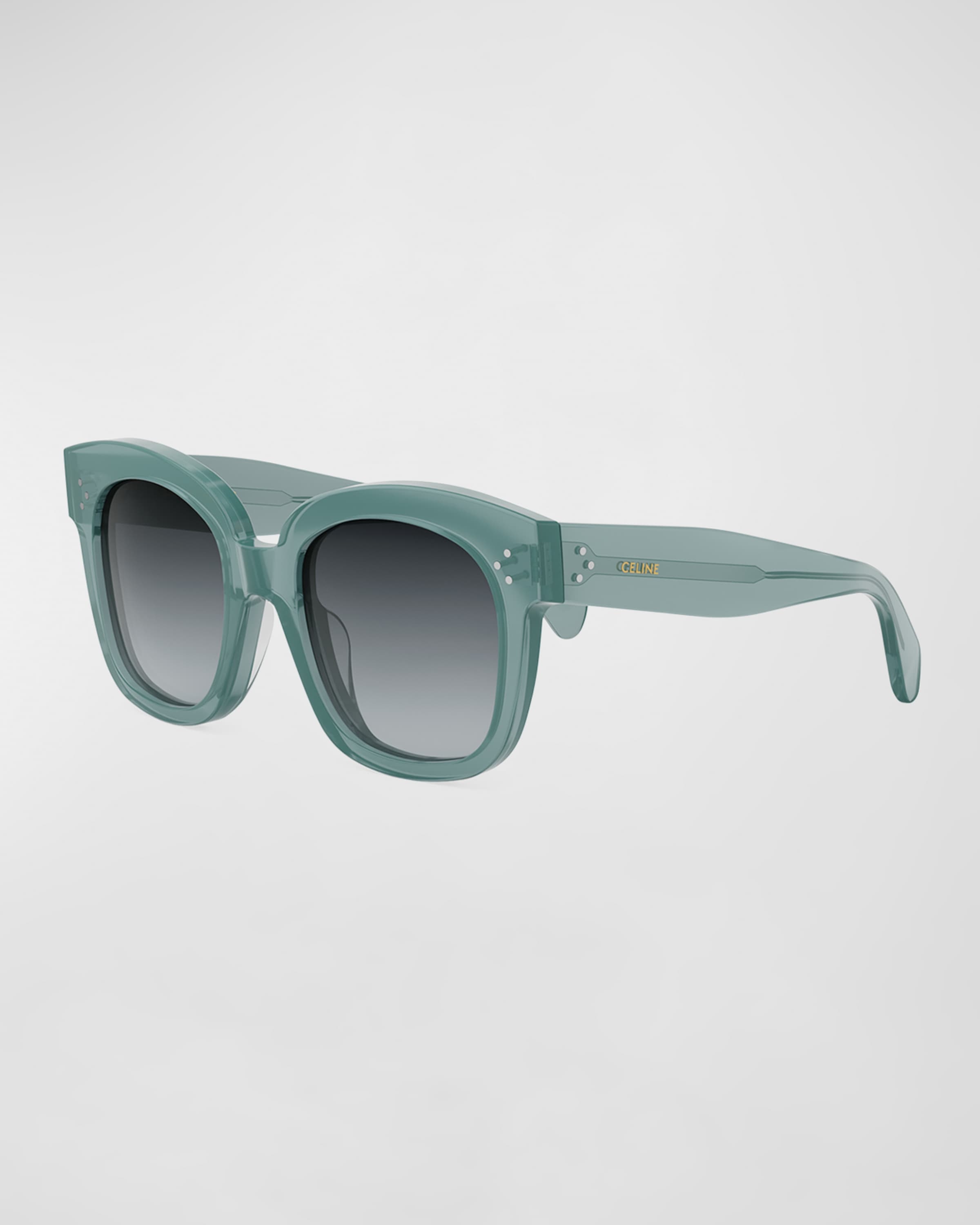 Bold 3 Dots Acetate Butterfly Sunglasses - 1