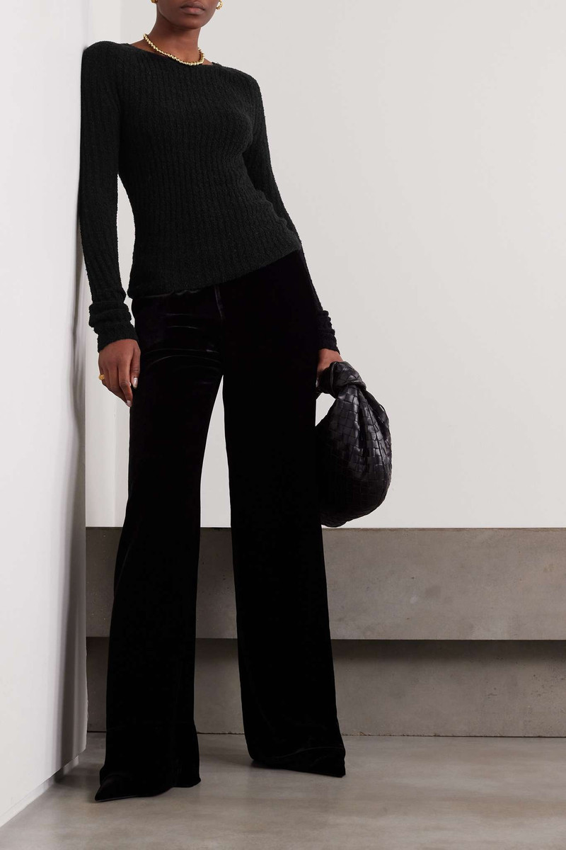 Totême Enyo ribbed wool-blend bouclé sweater outlook