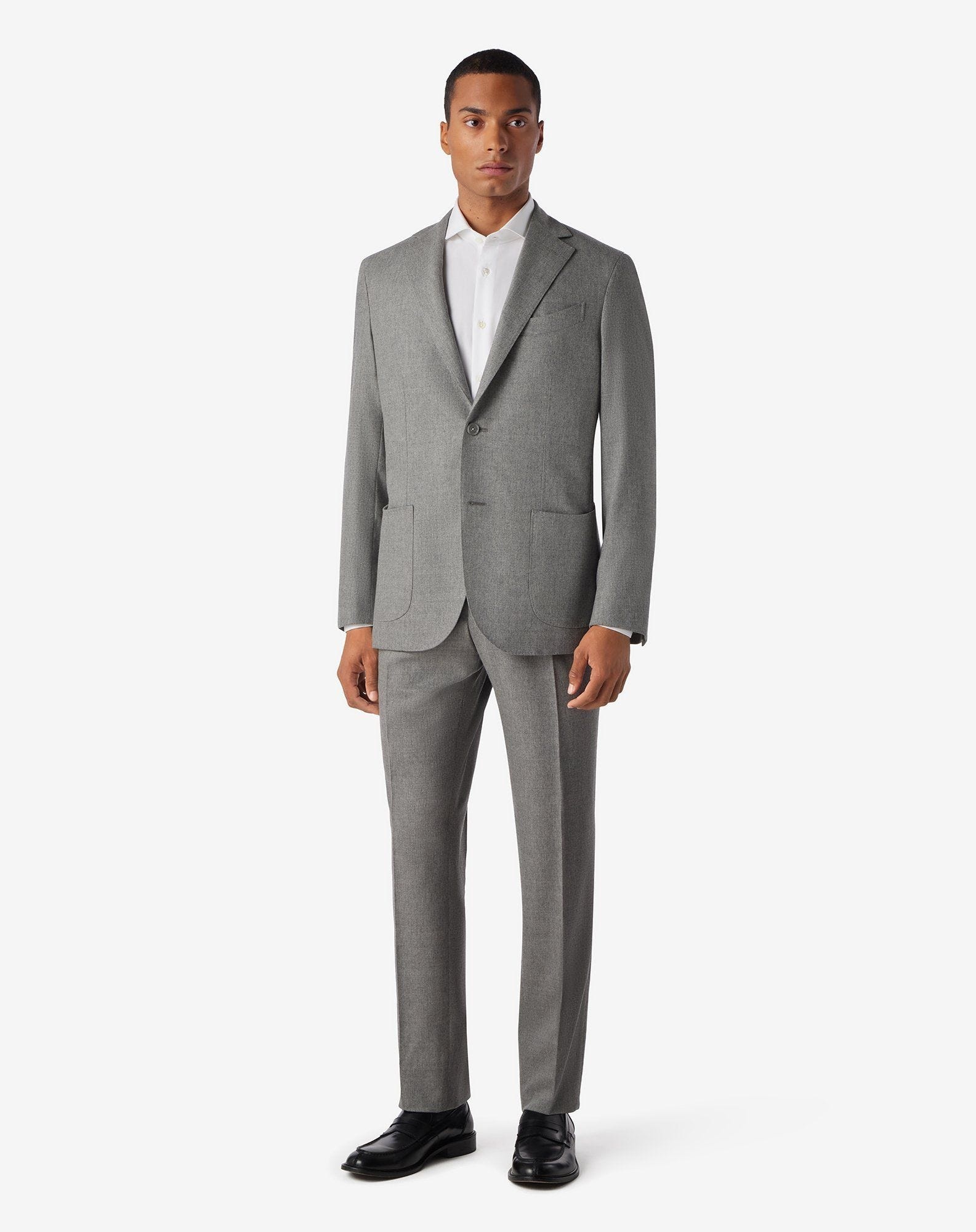 Grey wool and cashmere suit - 2