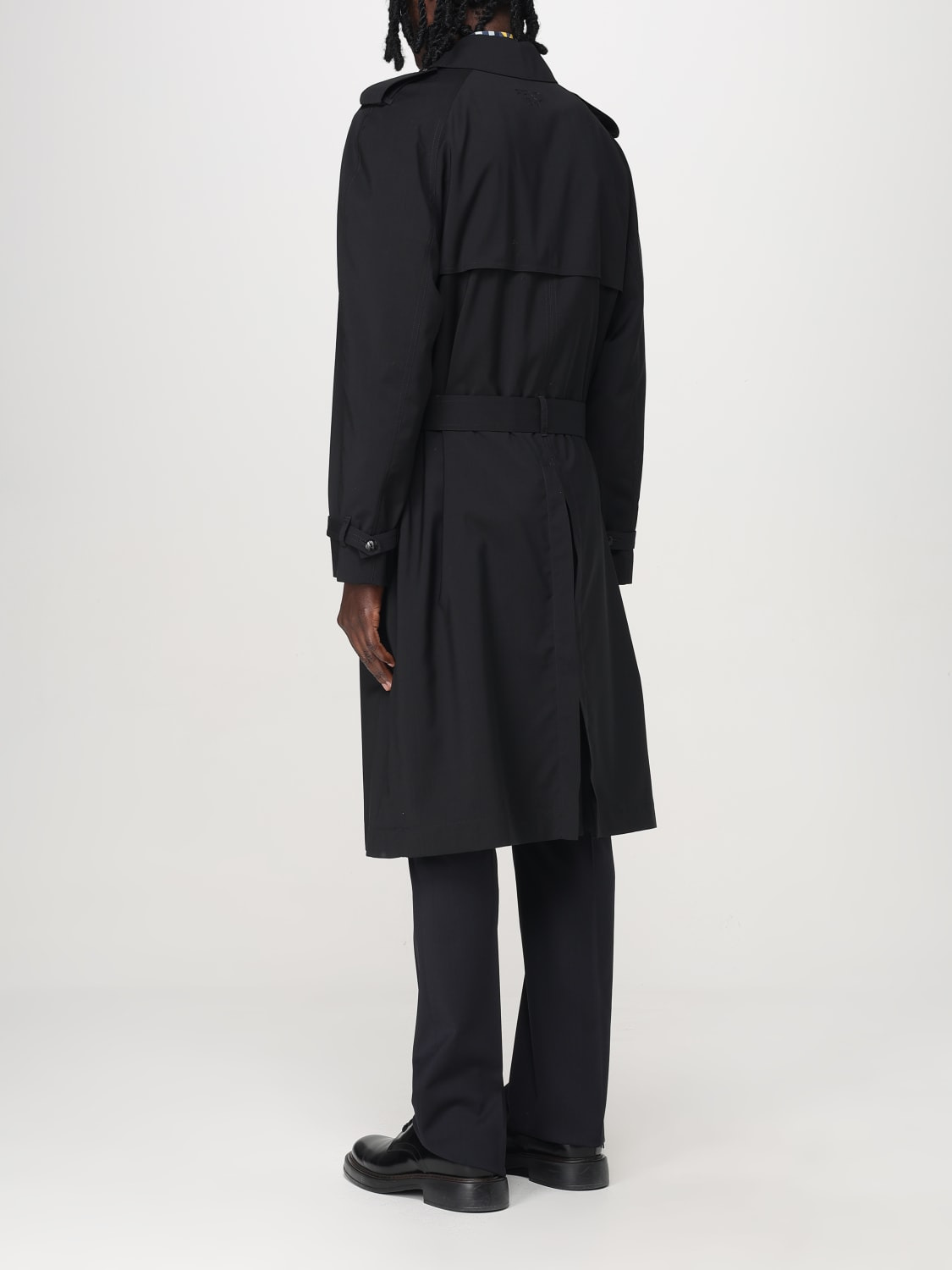 Fendi double-breasted virgin wool trench coat - 3