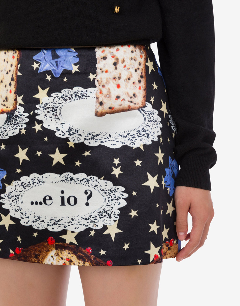 PRINTED COTTON BLEND MINISKIRT 4