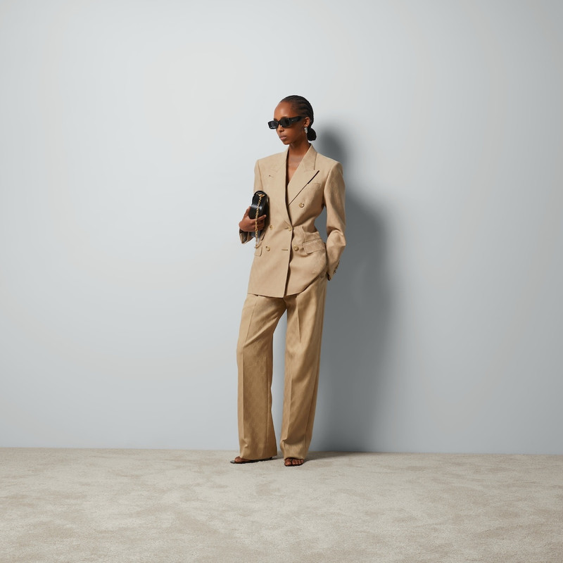 GUCCI GG wool jacquard jacket outlook