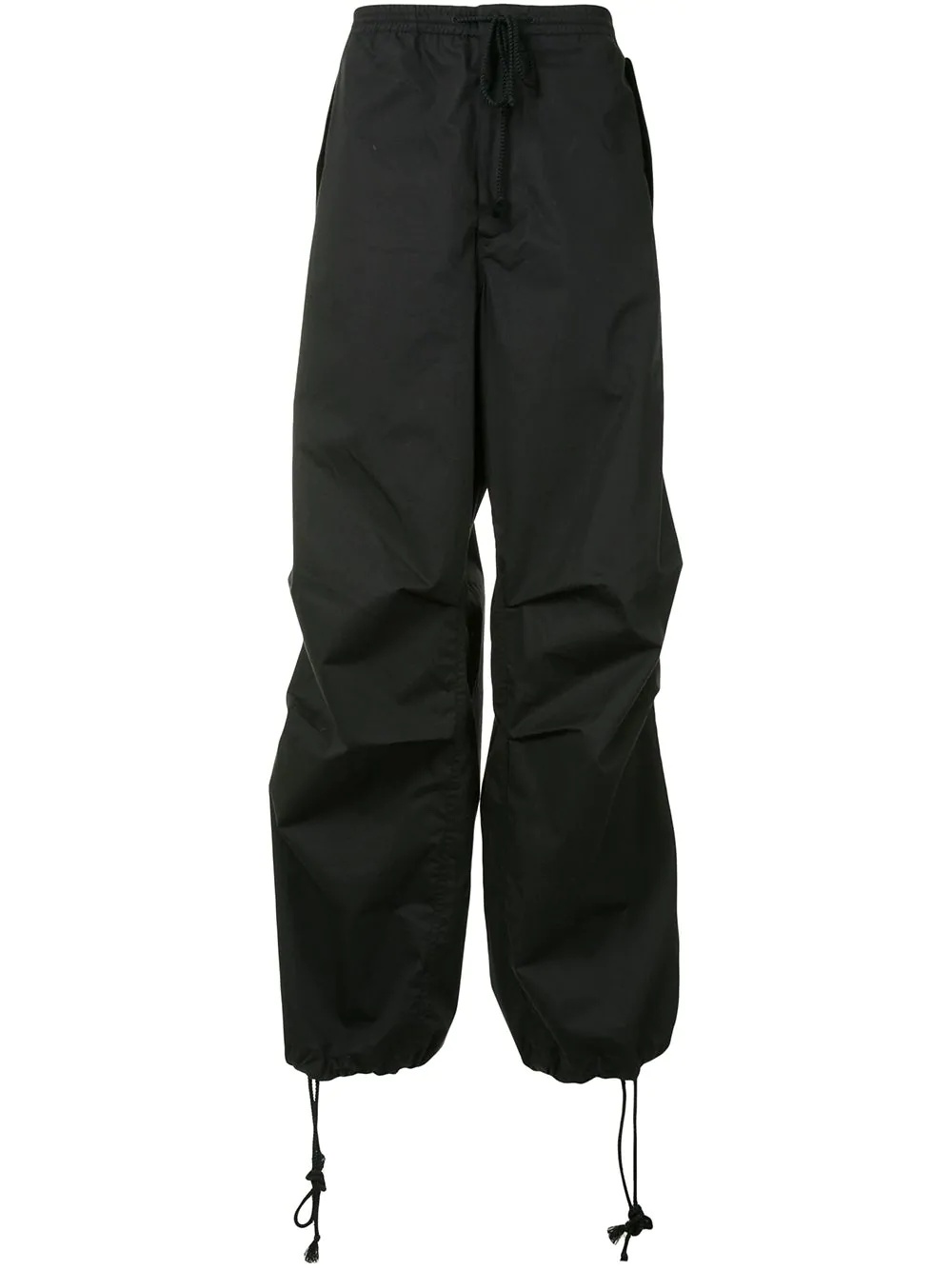 drawstring relaxed trousers - 1