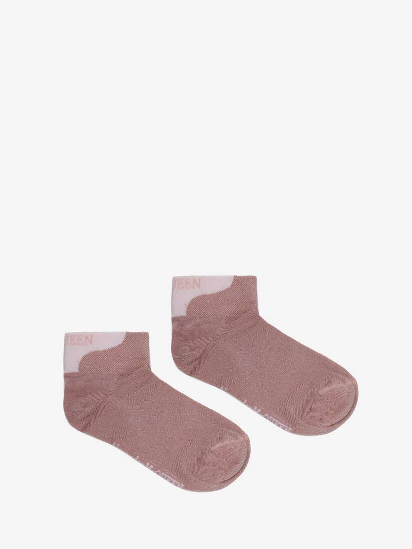 Alexander Mcqueen Ankle Socks in Pink - 1
