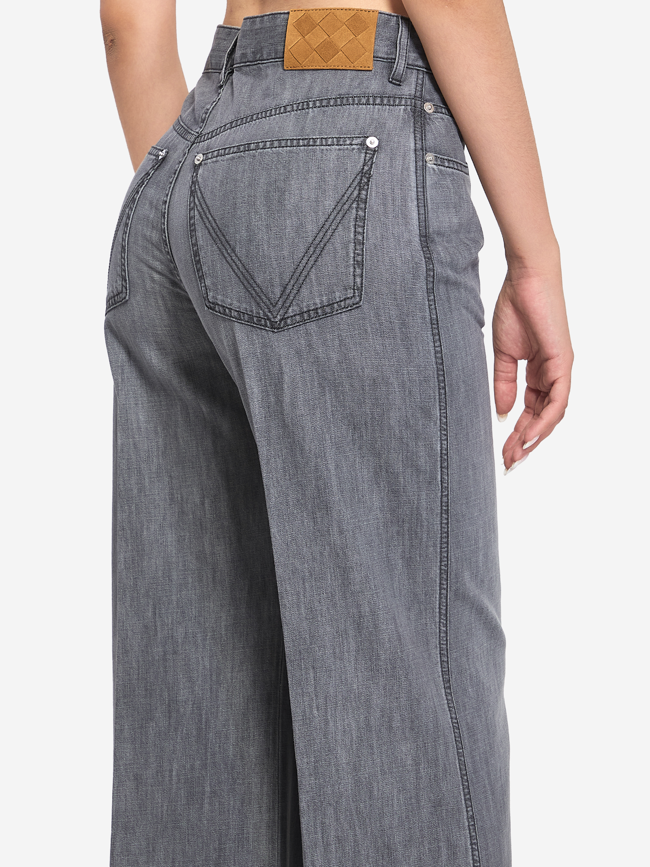 Denim palazzo jeans - 3