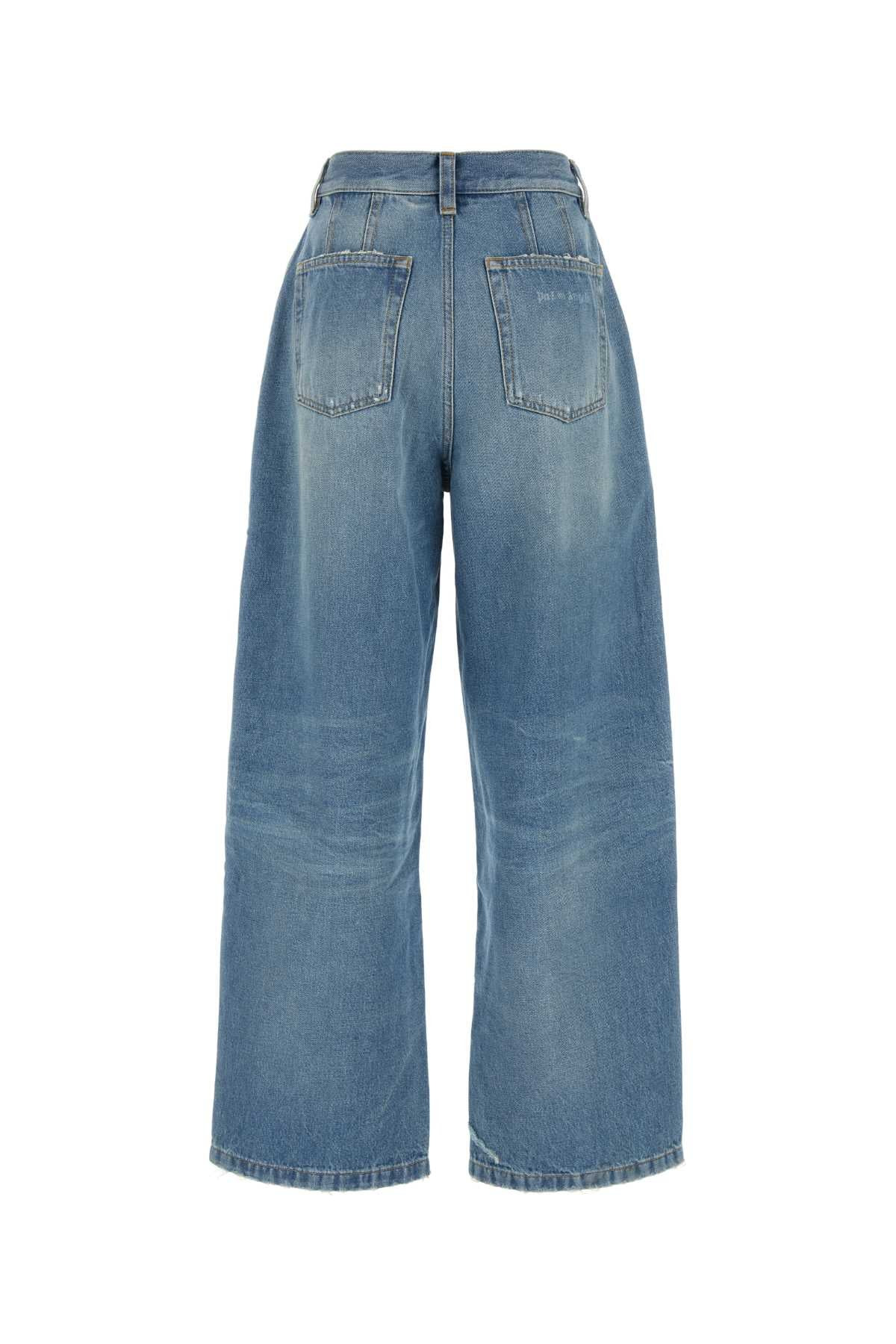 Palm Angels Women Denim Wide-Leg Jeans - 2