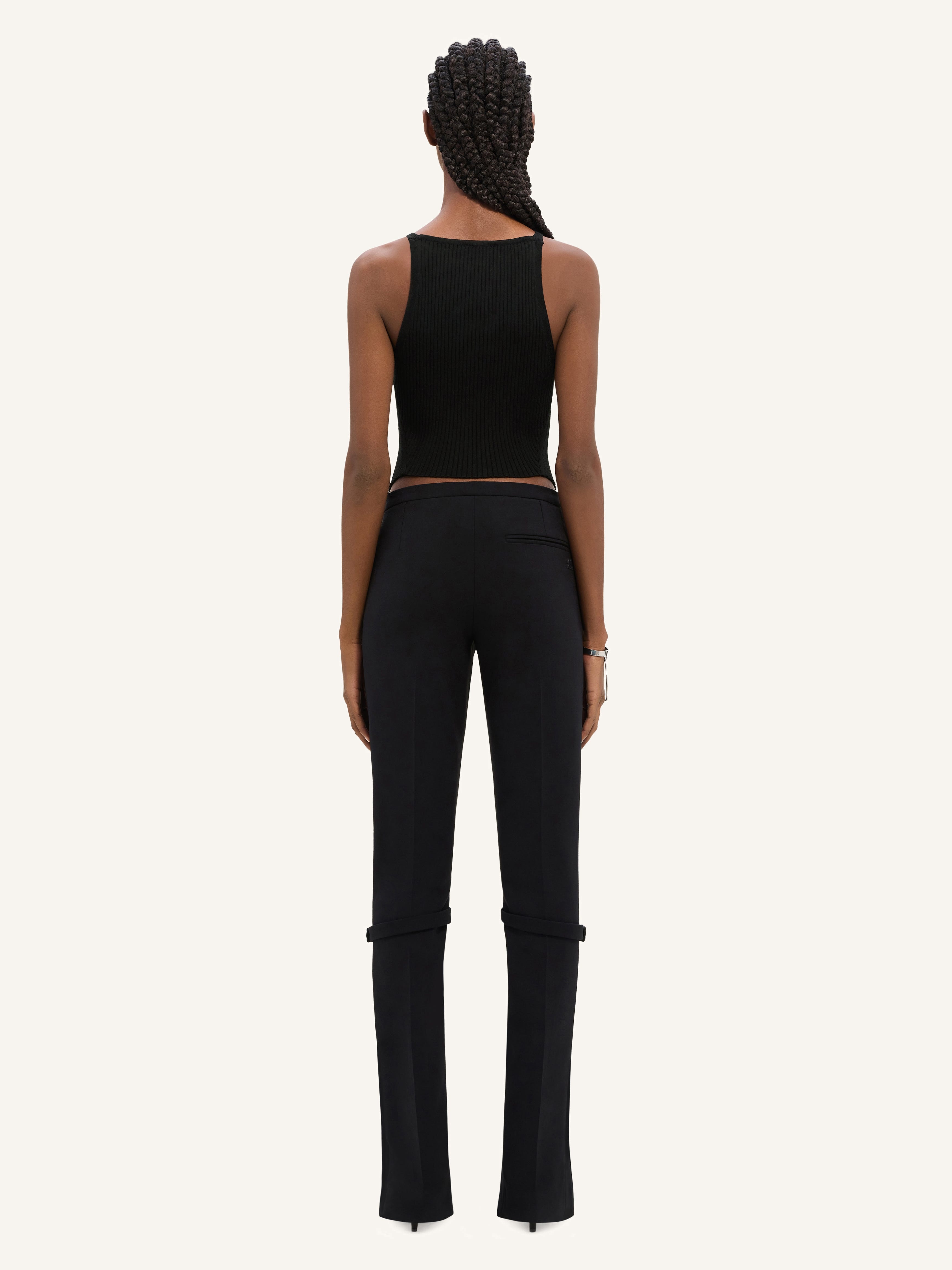 POINTY RIB KNIT TANK TOP - 4