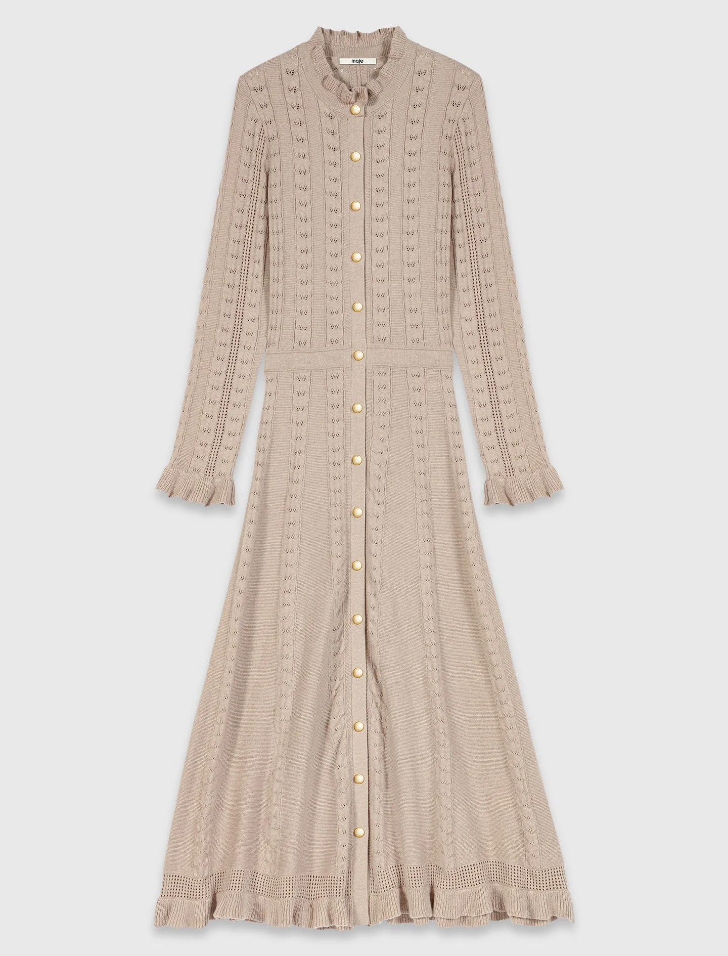Textured knit maxi dress - 1