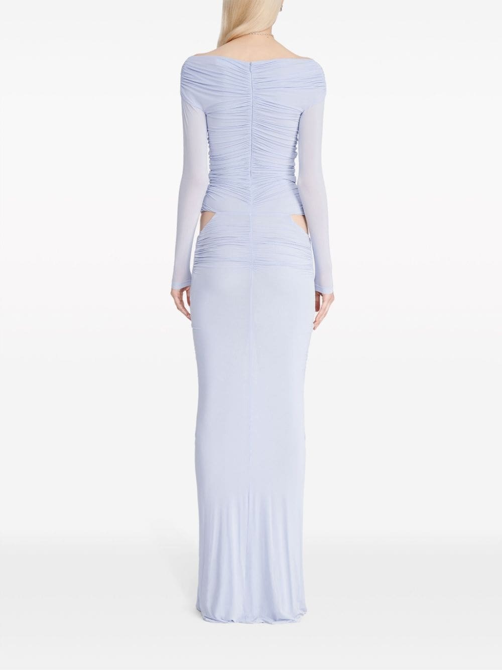 Ouroboros ruched cut-out gown - 4