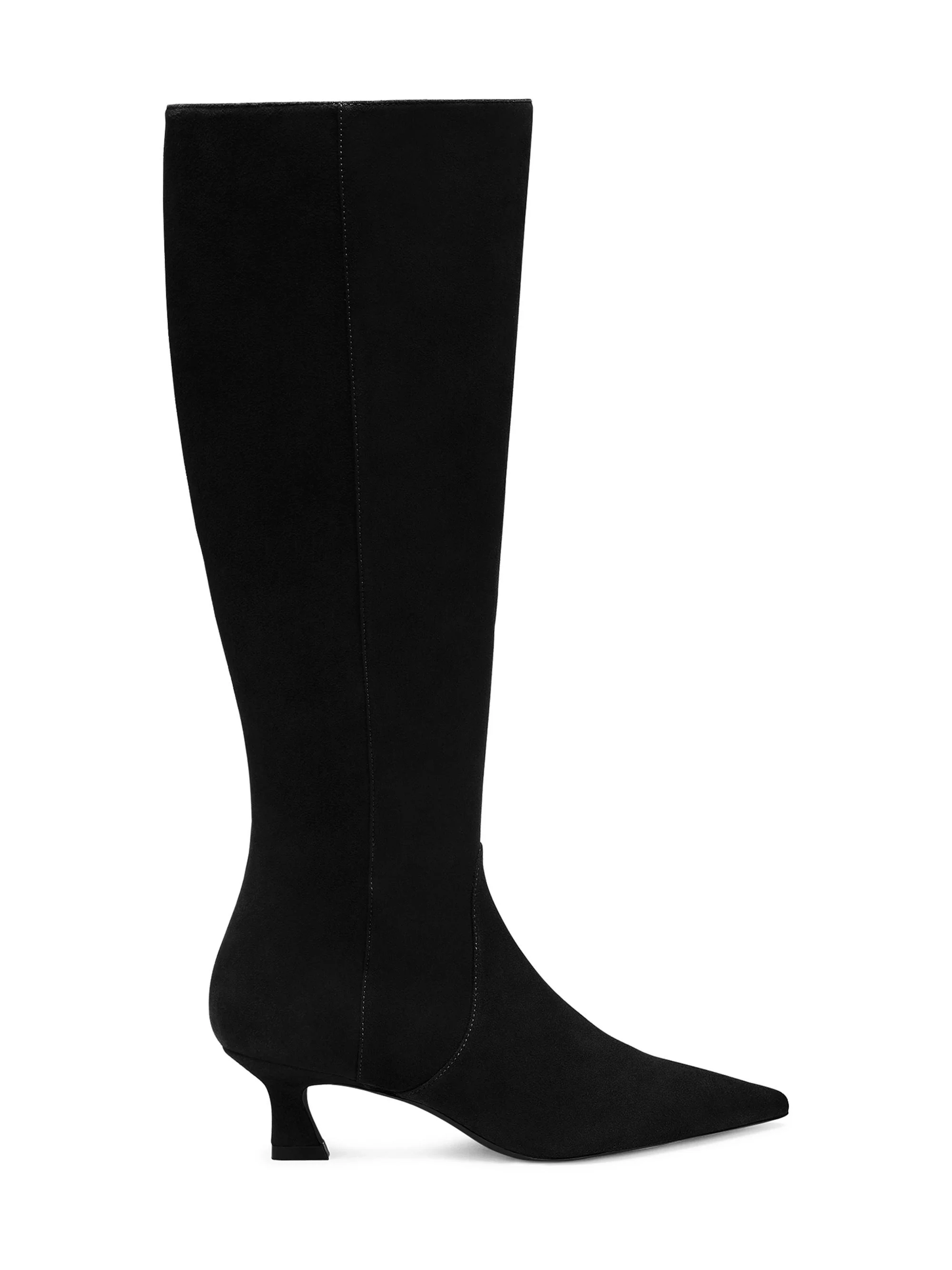 Women's Vinnie 50MM Suede Boots - Black - 1