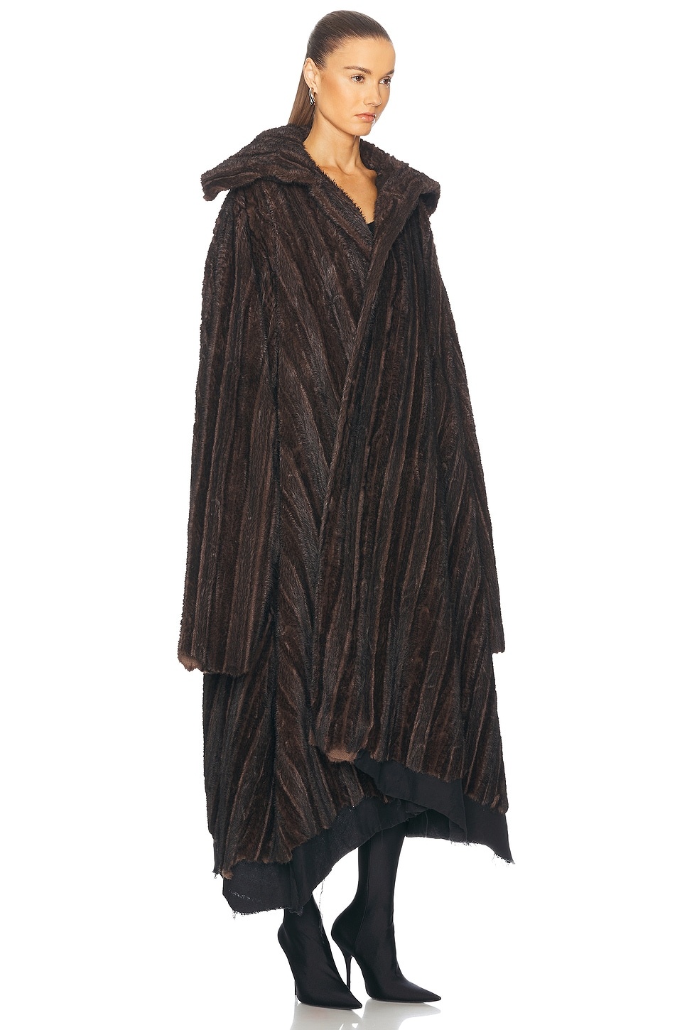 Faux Fur Mink Coat - 3