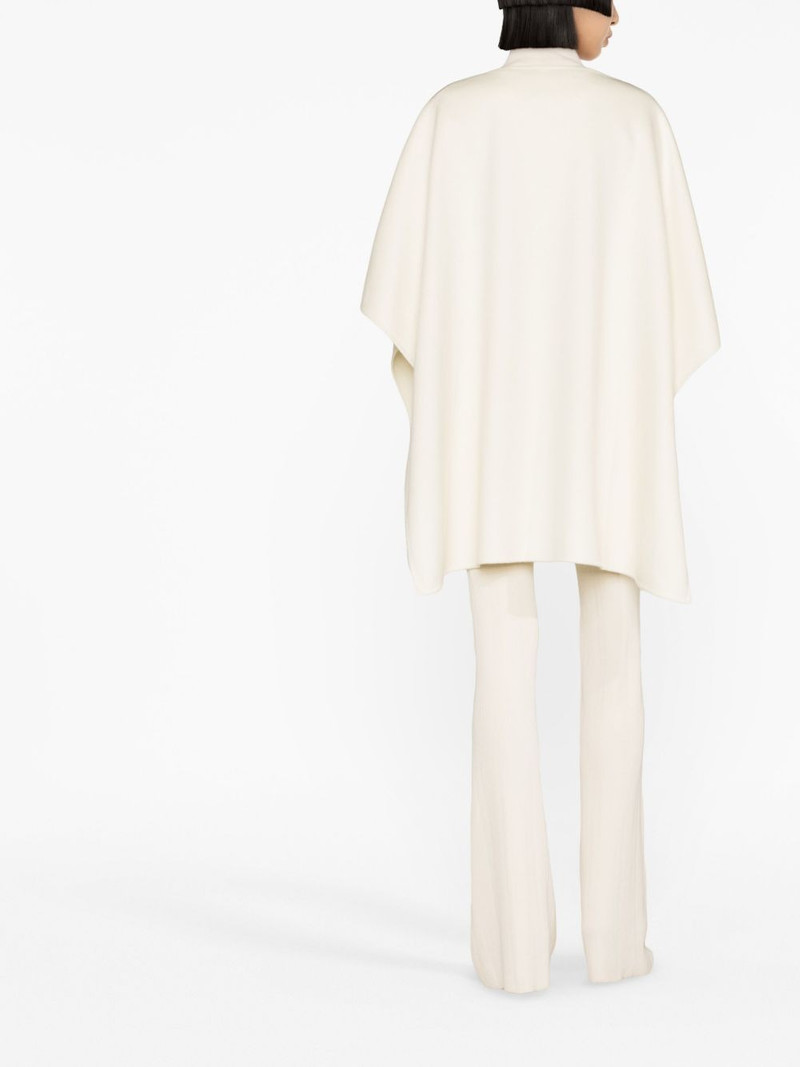 boat-neck knit poncho 4