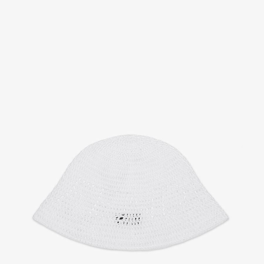 White cotton bucket hat - 1