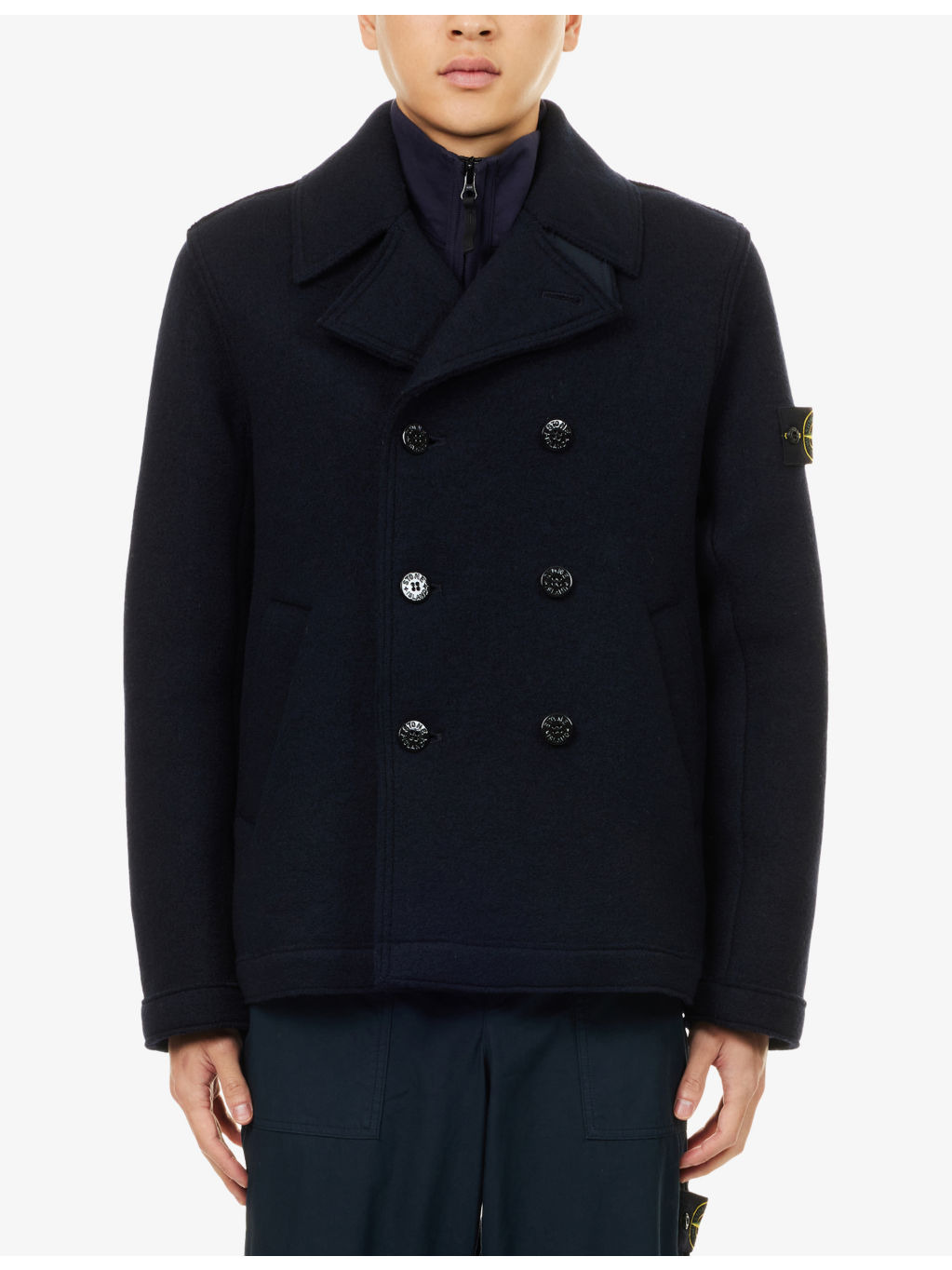Felted Double-Breasted Wool Jacket - 3