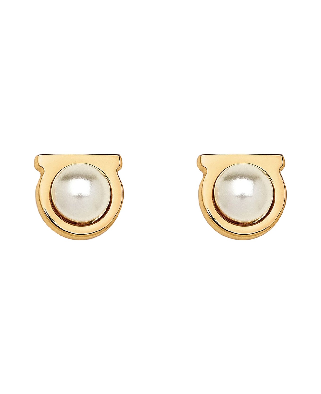 Gancini Pearl Earrings - 1